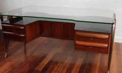 Italian Mid-Century Executive/Physician Desk by Vittorio Dassi (circa 1950s)