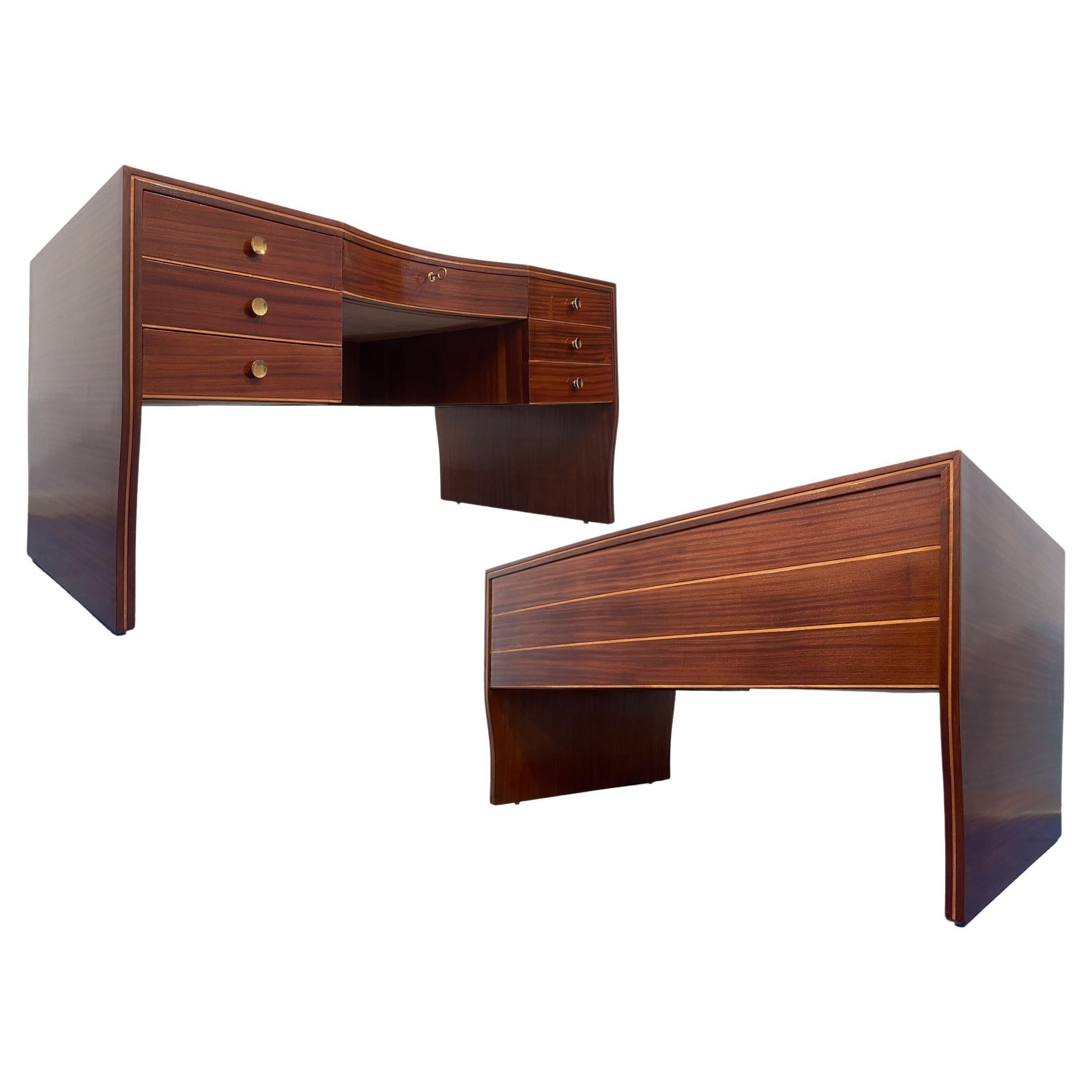 Italian Mid-Century Executive Table Desk  designed by Osvaldo Borsani, 1940