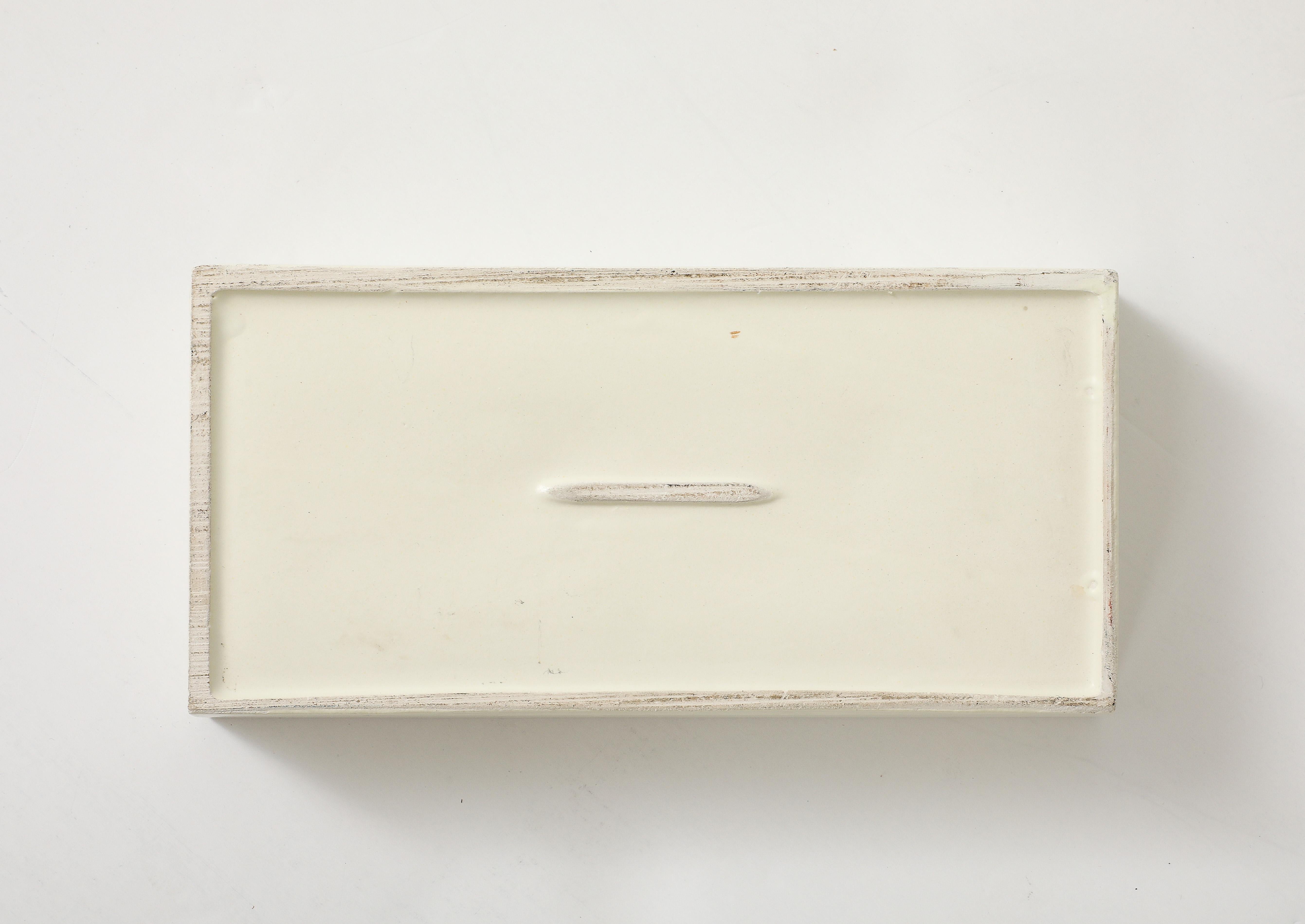 Italian Mid Century Fern Ceramic Box For Sale 10