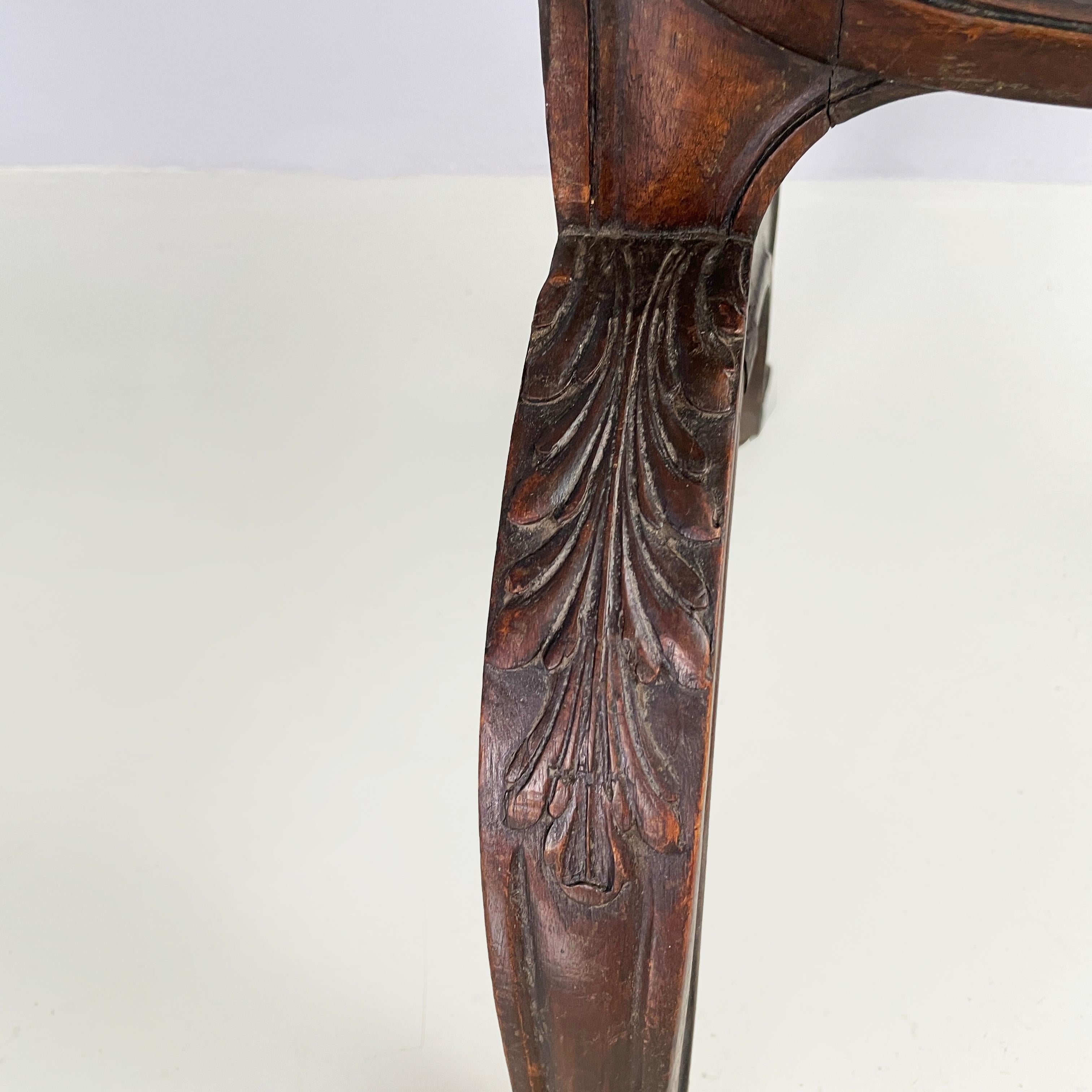 Italian mid-century Fire screen in crafted wood with floral decorations, 1940s For Sale 10