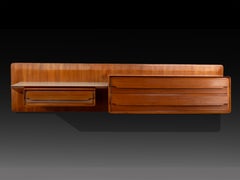 Italian Mid-Century Floating Wall-Mounted Sideboard by V. Dassi, Italy, 1950s