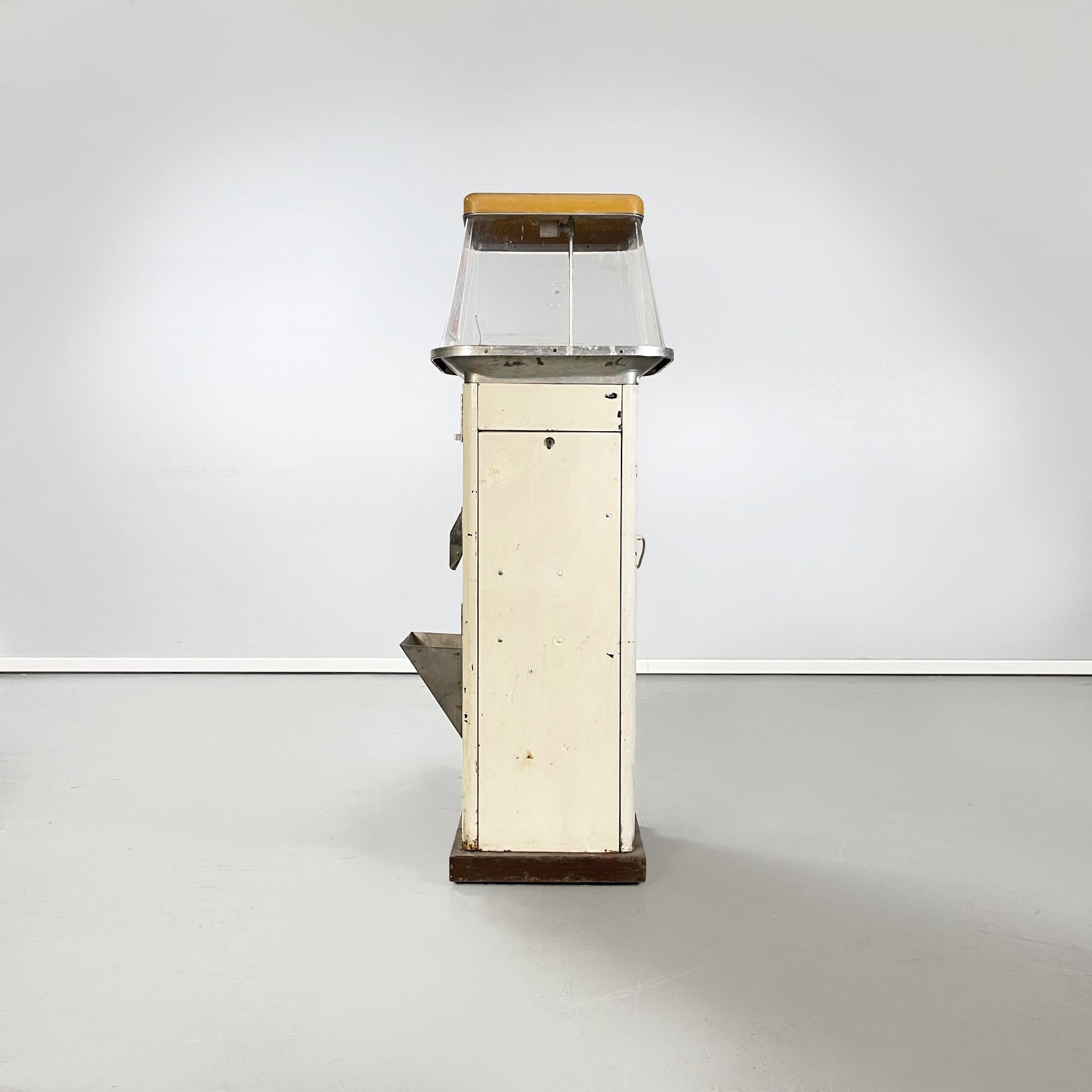 Italienische elektrische Popcornmaschine aus weißem Metall und Kunststoff aus der Mitte des Jahrhunderts, 1960 (Moderne der Mitte des Jahrhunderts) im Angebot