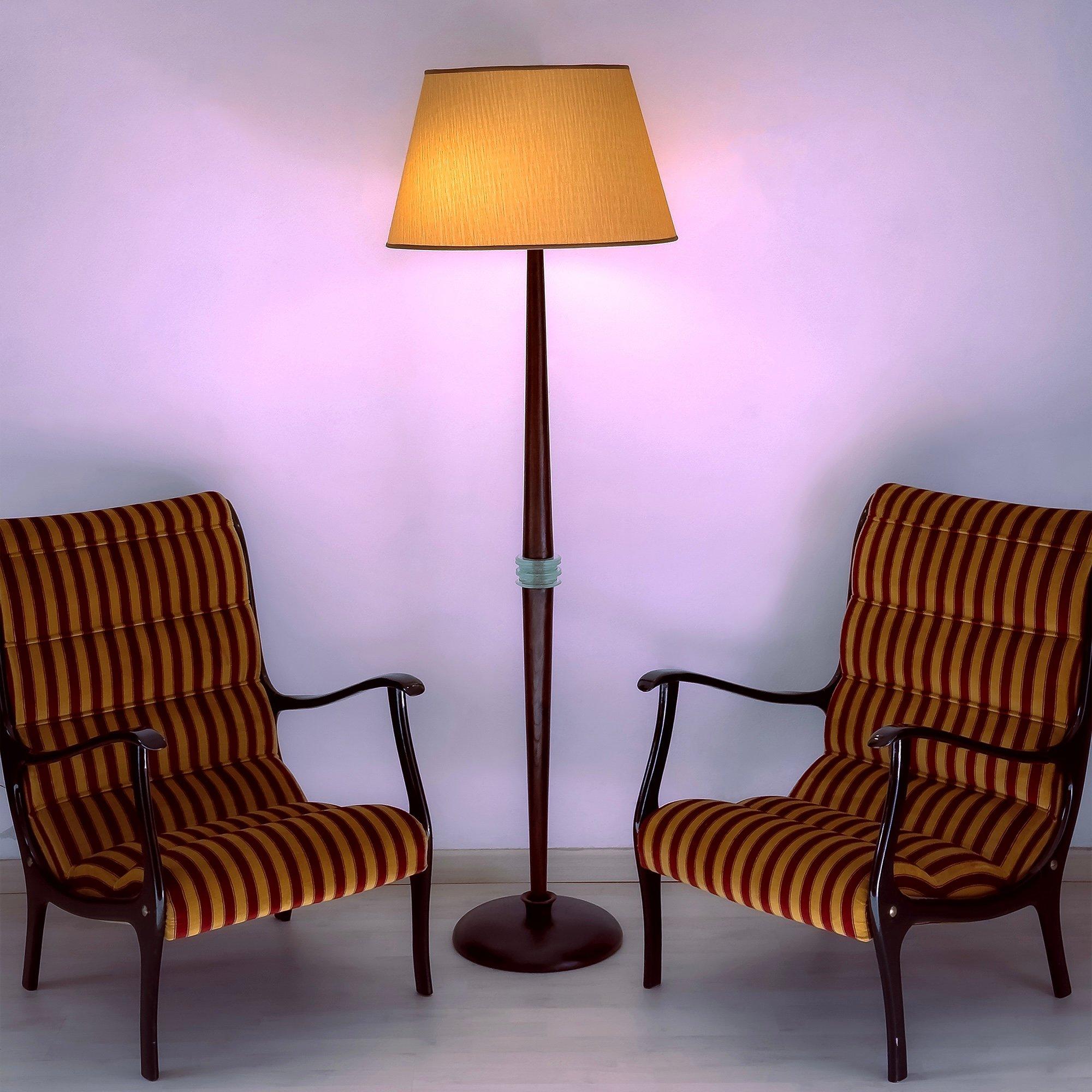 Italian Mid-century Floor Lamp Fontana Arte style, 1950s For Sale 4