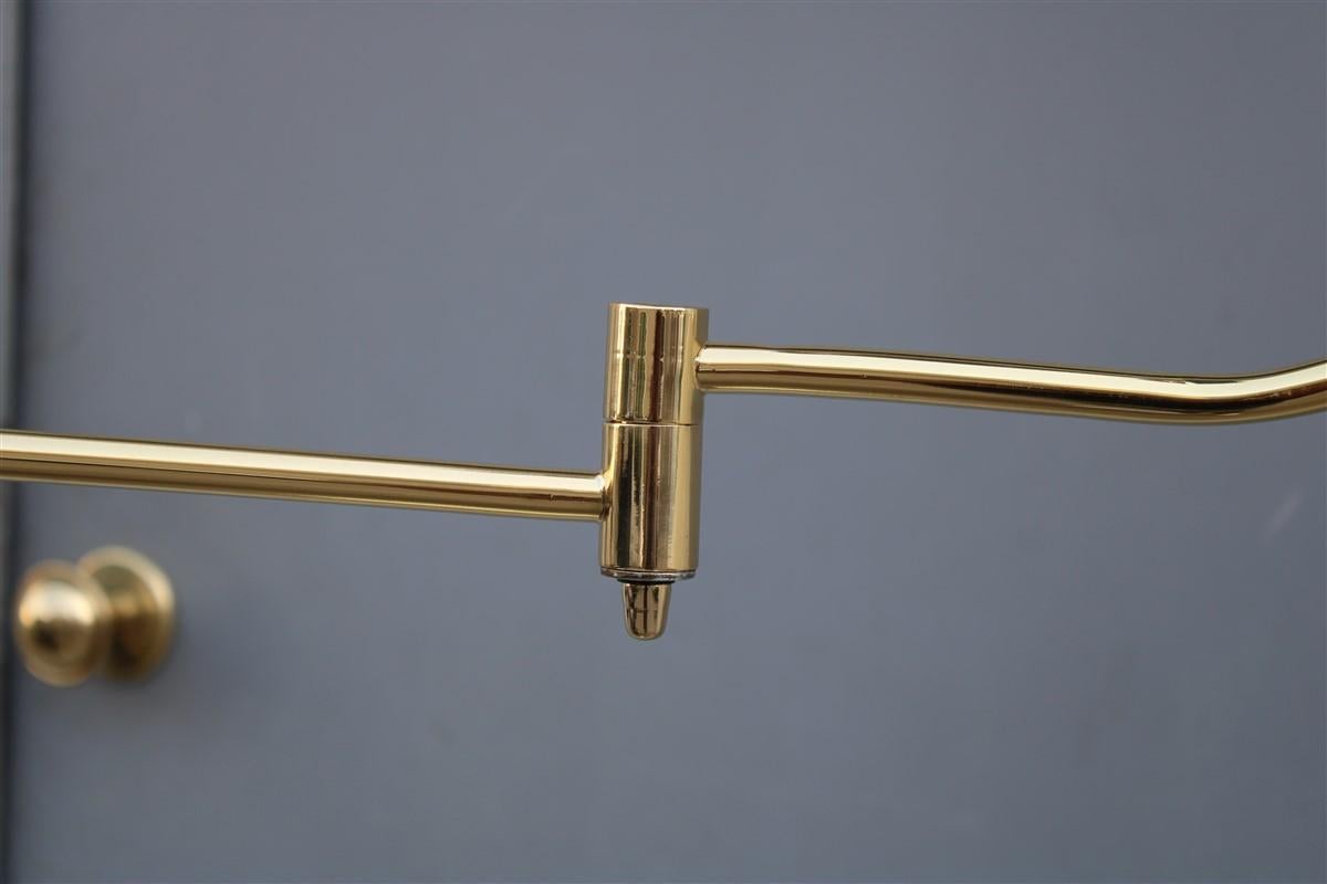 Italian Mid-century Floor lamp Brass parts extensible For Sale 6