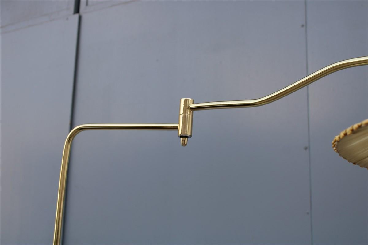Mid-20th Century Italian Mid-century Floor lamp Brass parts extensible For Sale