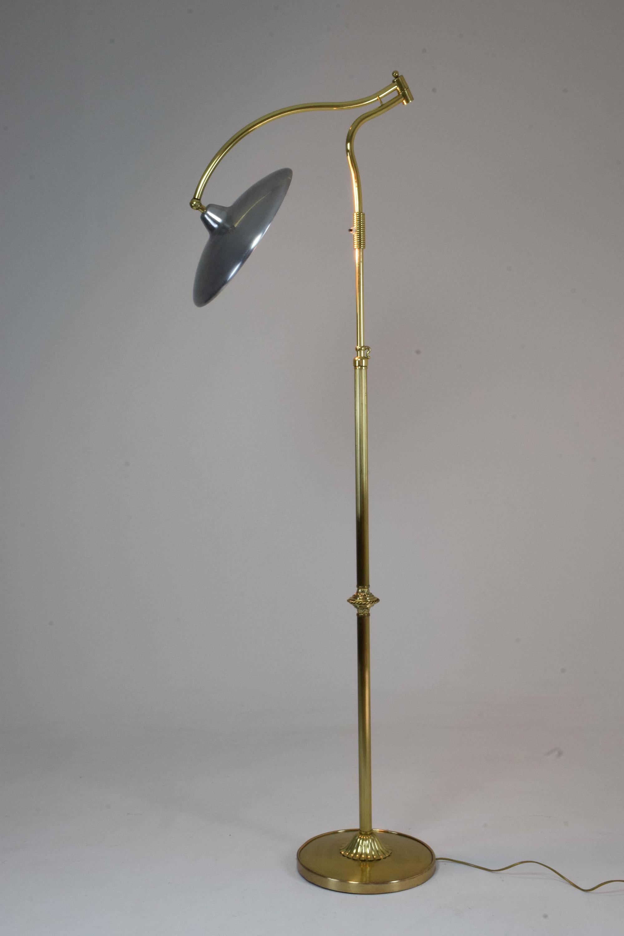 Aluminum Italian Mid-Century Floor Lamp by Arredoluce, 1950s 