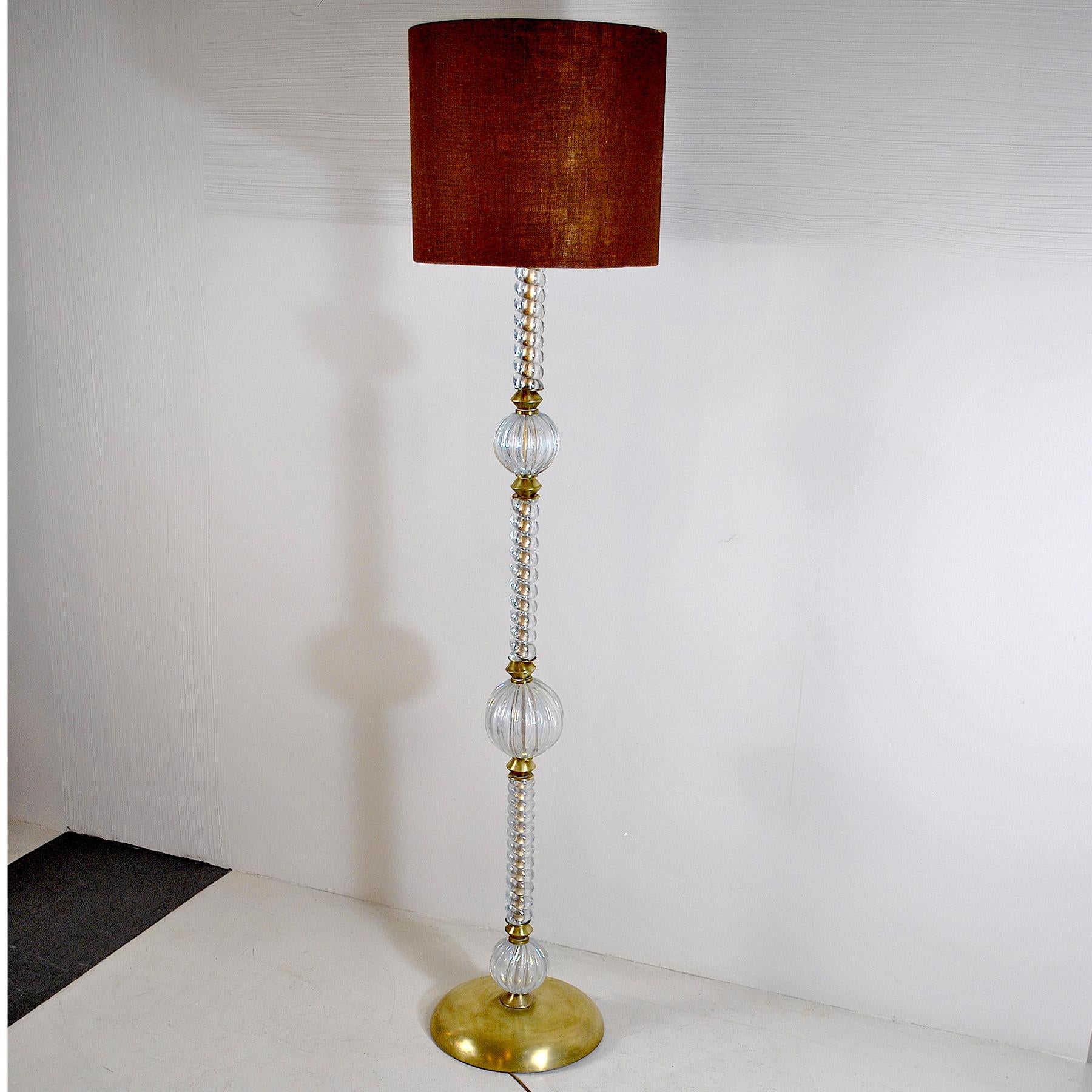 Italian Midcentury Floor Lamp by Barovier & Toso For Sale 5