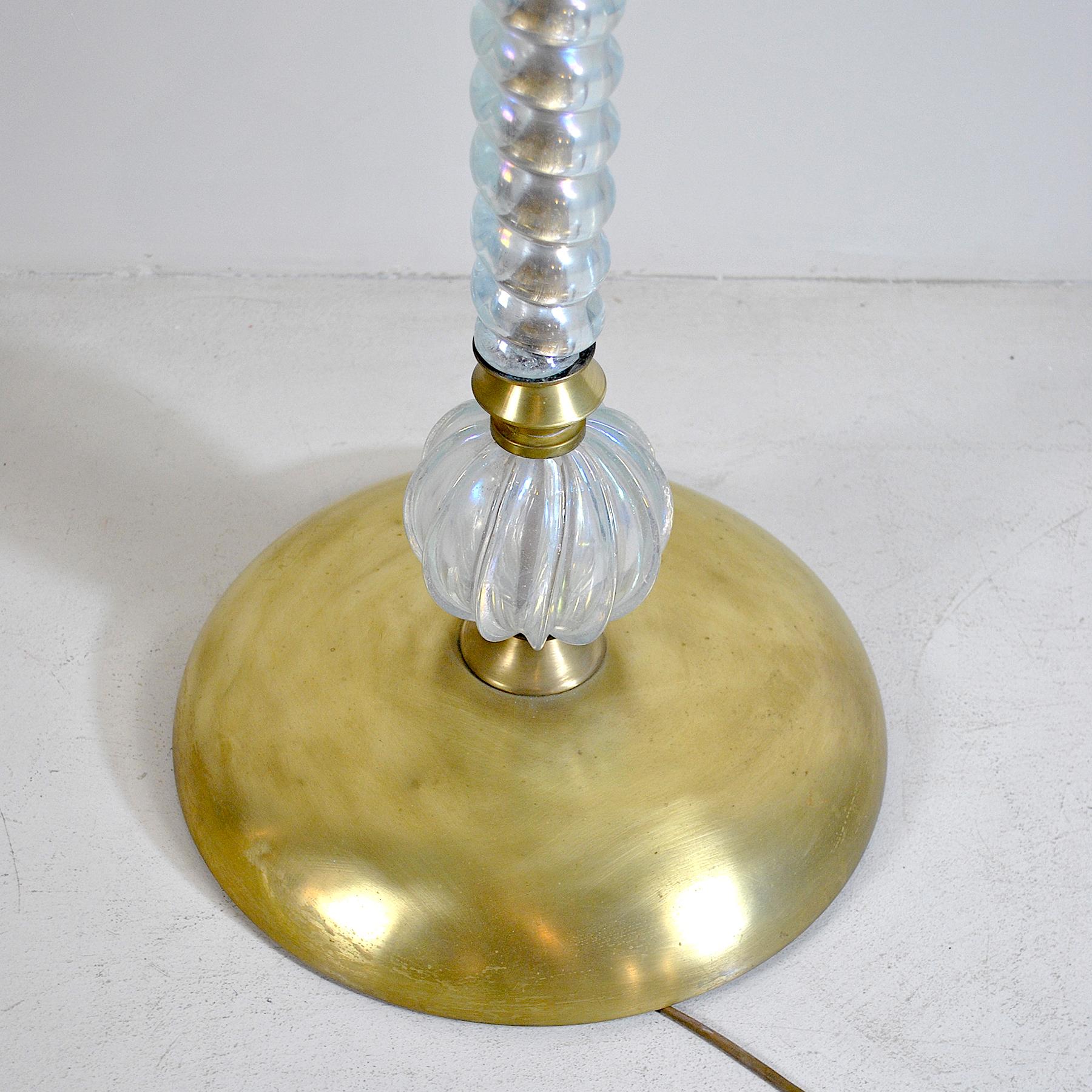 Italian Midcentury Floor Lamp by Barovier & Toso For Sale 1