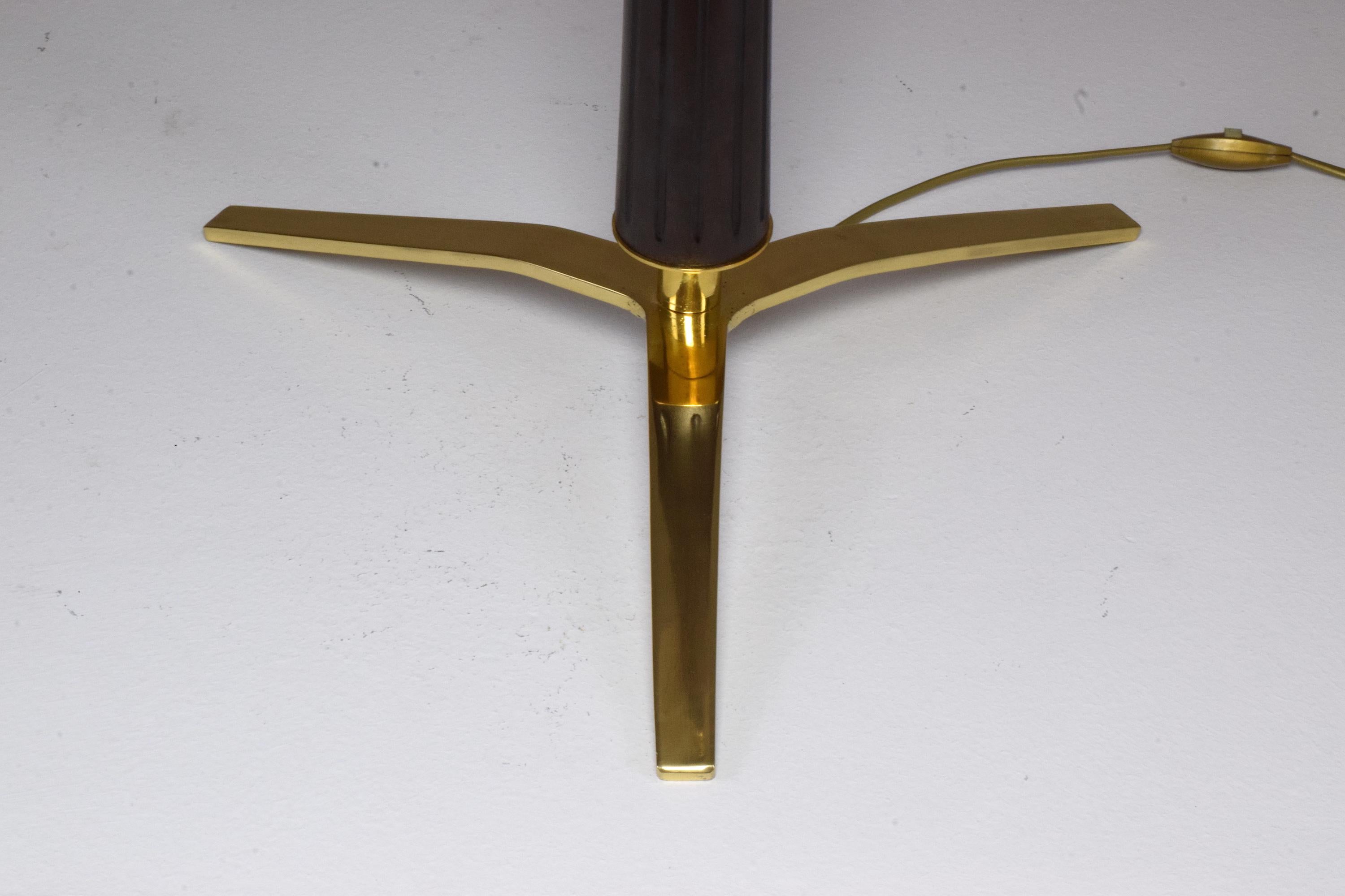 Brass Italian Midcentury Floor Lamp Attributed to Fontana Arte, 1940's 