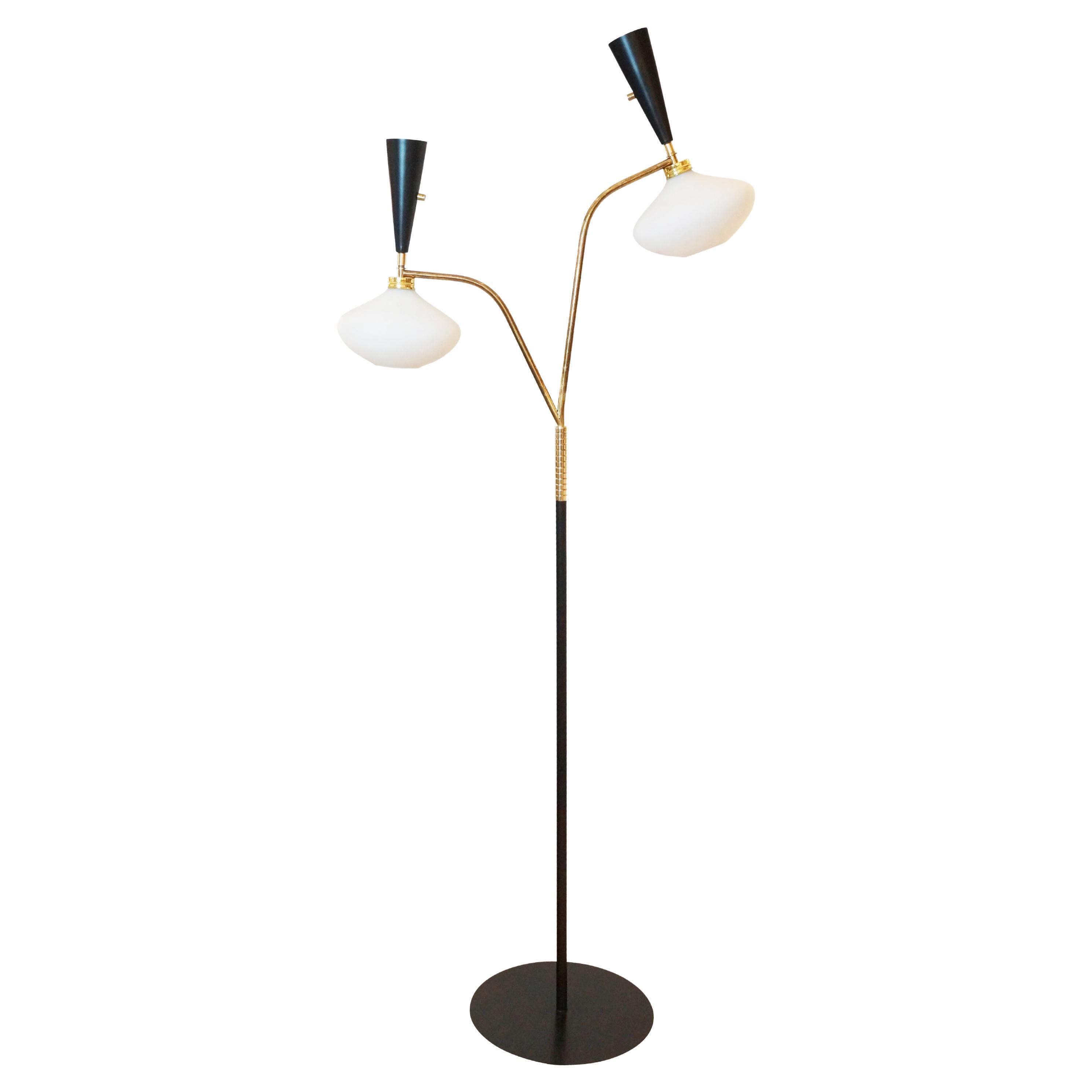 Italian Mid-Century Floor Lamp For Sale