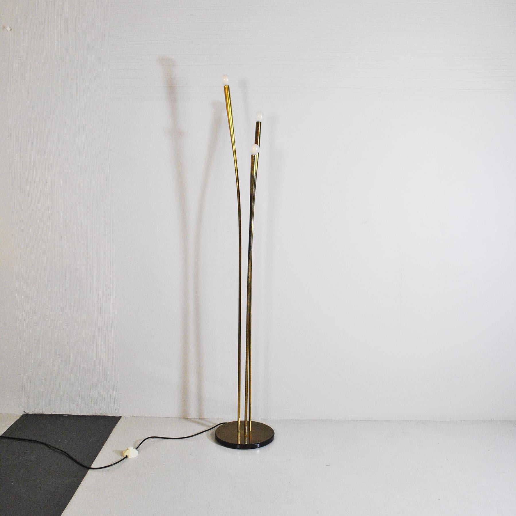 Mid-Century Modern Italian Midcentury Floor Lamp in Brass from 1950s