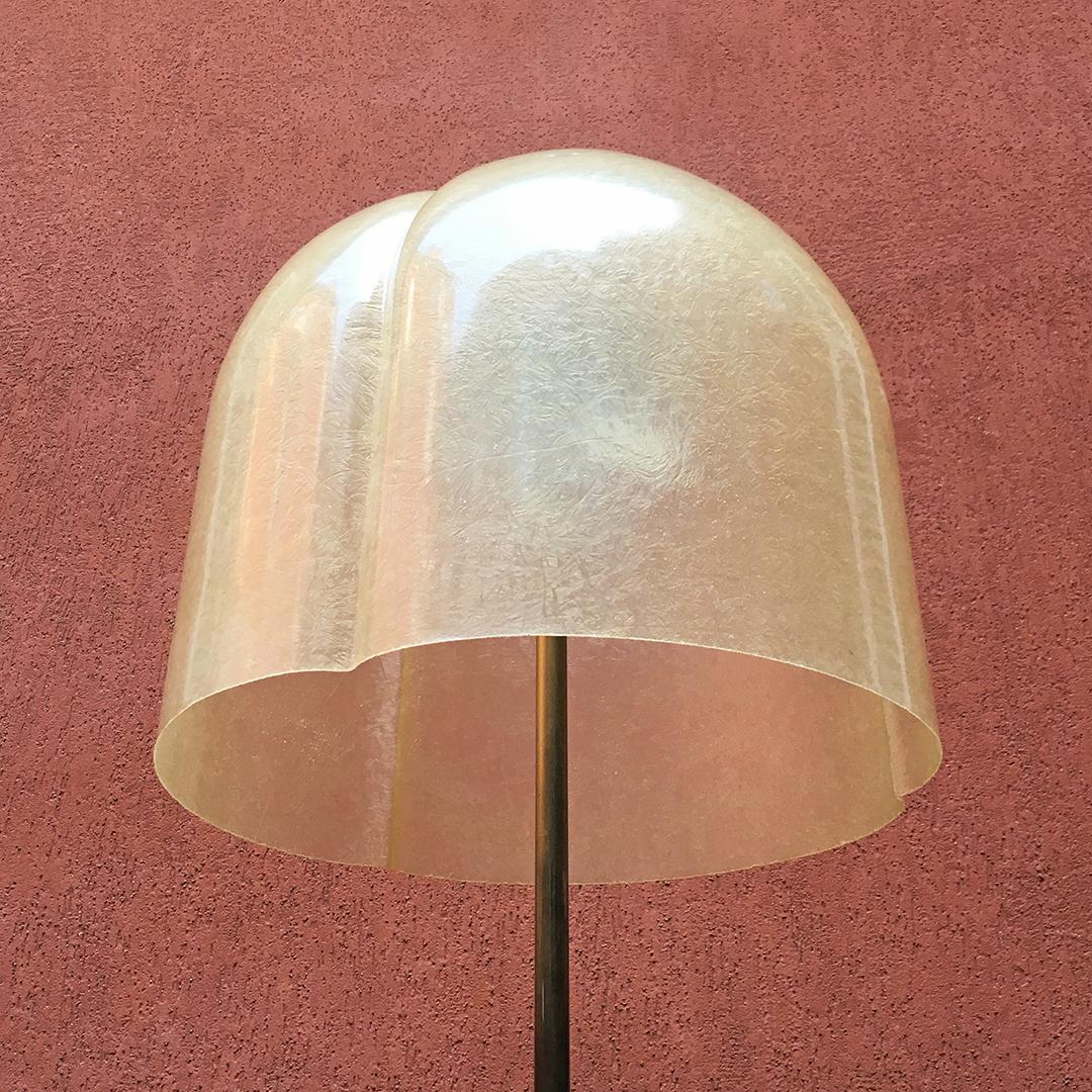 Italian Midcentury Floor Lamp Mushroom by S.Gregorietti for Valenti, 1960s In Good Condition In MIlano, IT