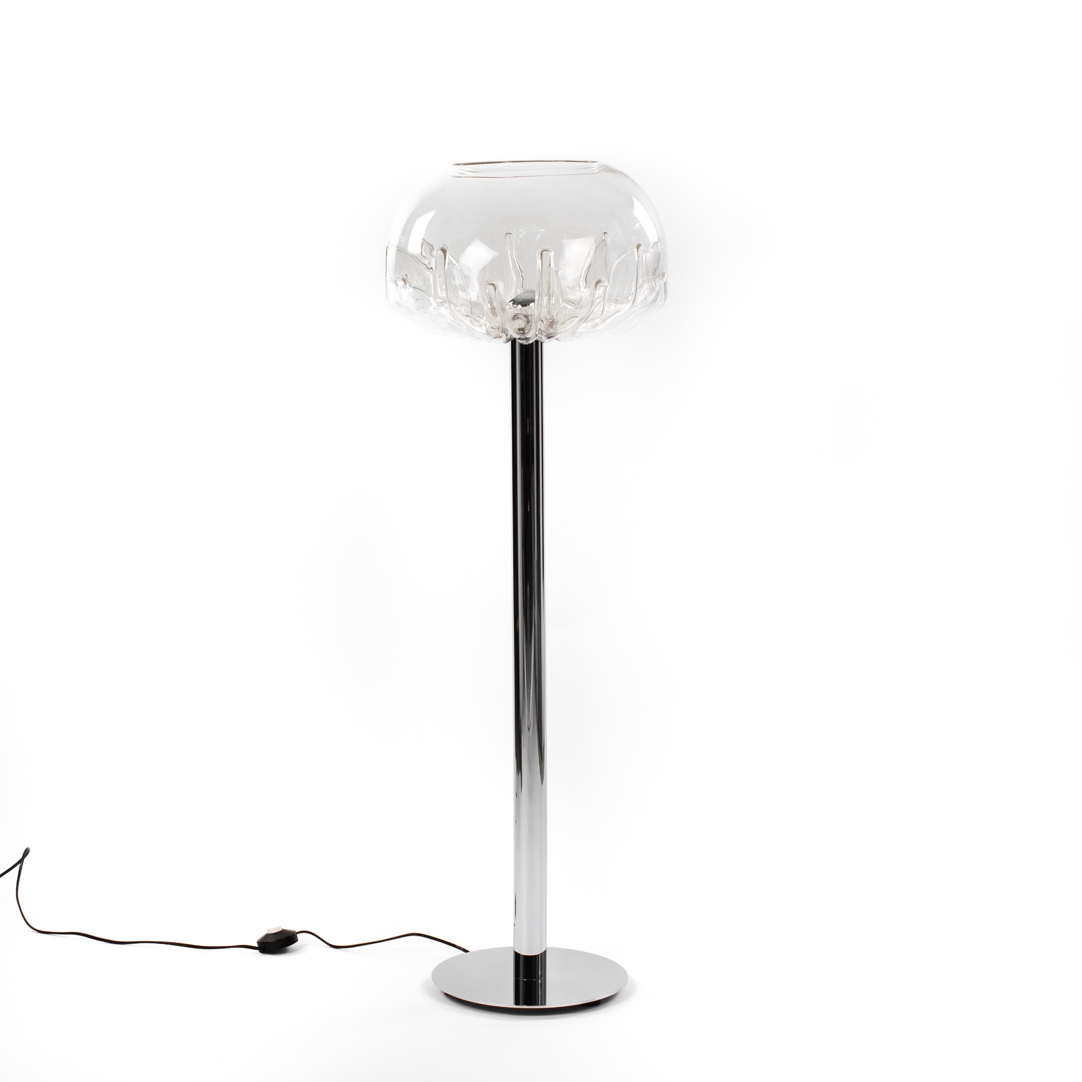 Mid-Century moderno Lampada da terra italiana di metà secolo 