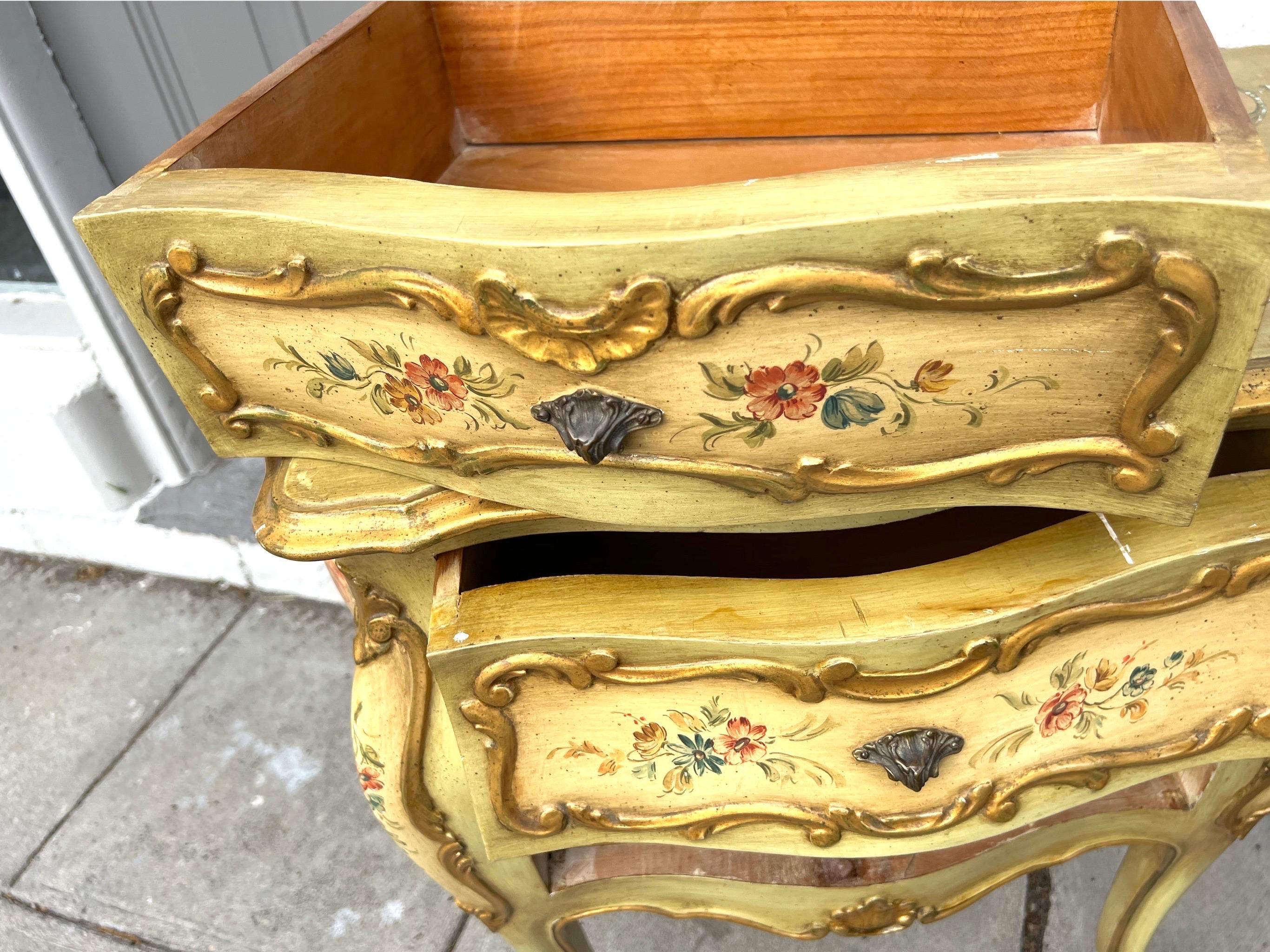 Italian Mid-Century Florentine Chests, a Pair 13