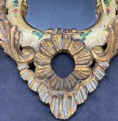Italian Mid-Century Florentine Gilt Wood Wall Mirror, 1950s