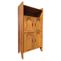 Armadio a quattro sportelli in Oak Oak, circa 1950-1960