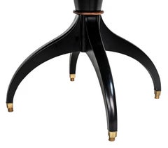 Italian Mid-Century Giorgetti Round Dining Table from 1980's