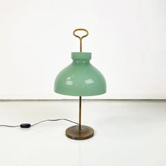 Italian Mid-Century Glass and Brass Table Lamp LTA3 by Gardella Azucena, 1950s