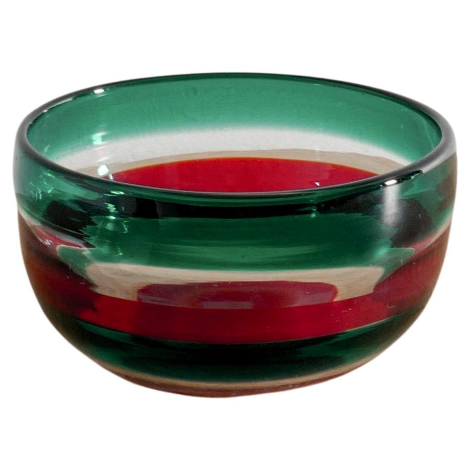 Bol en verre italien du milieu du siècle par Fulvio Bianconi pour Venini Italie, années 1950 en vente