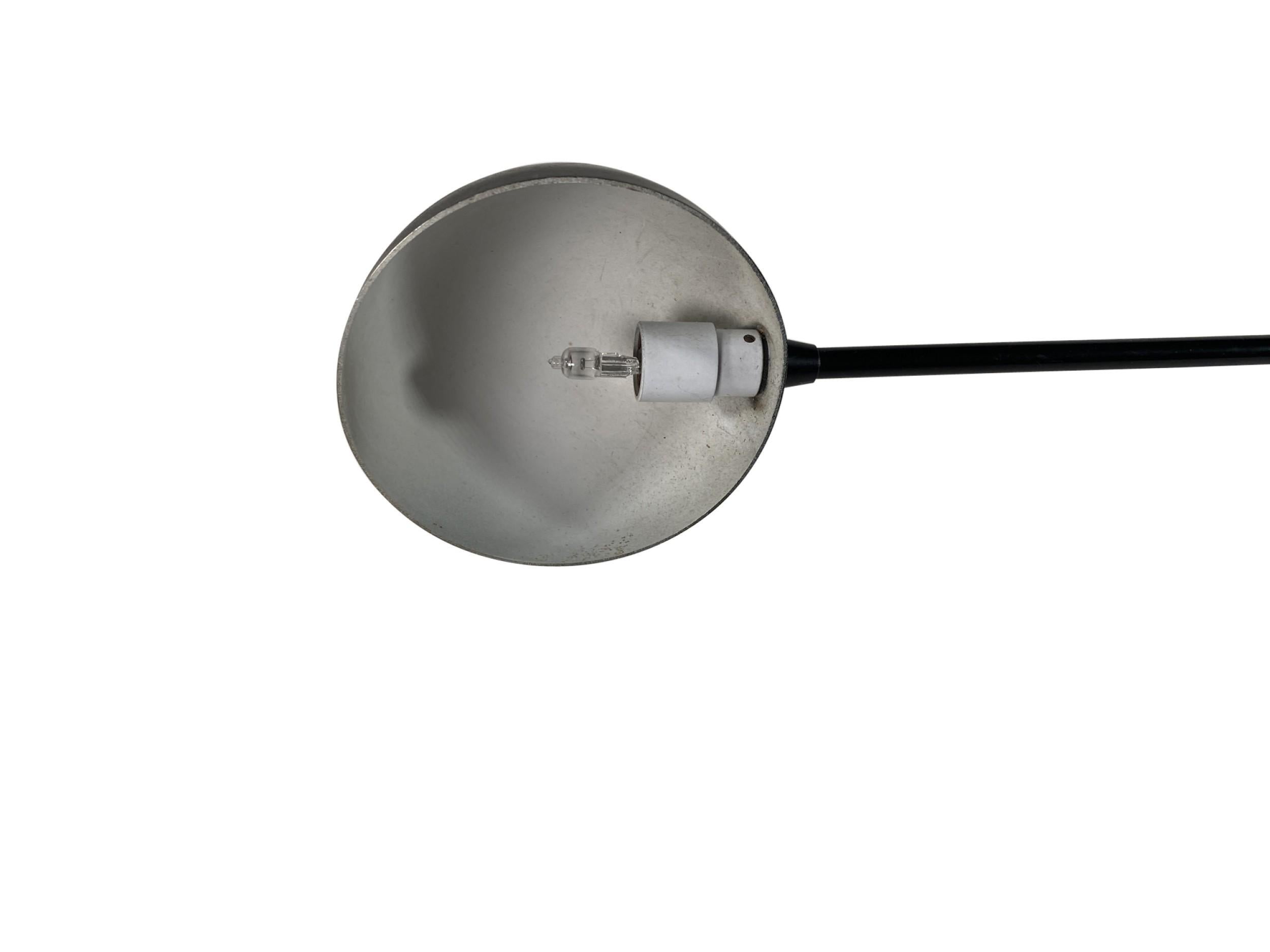 Mid-Century Modern Italian Mid-Century Glass Cone Desk Lamp For Sale