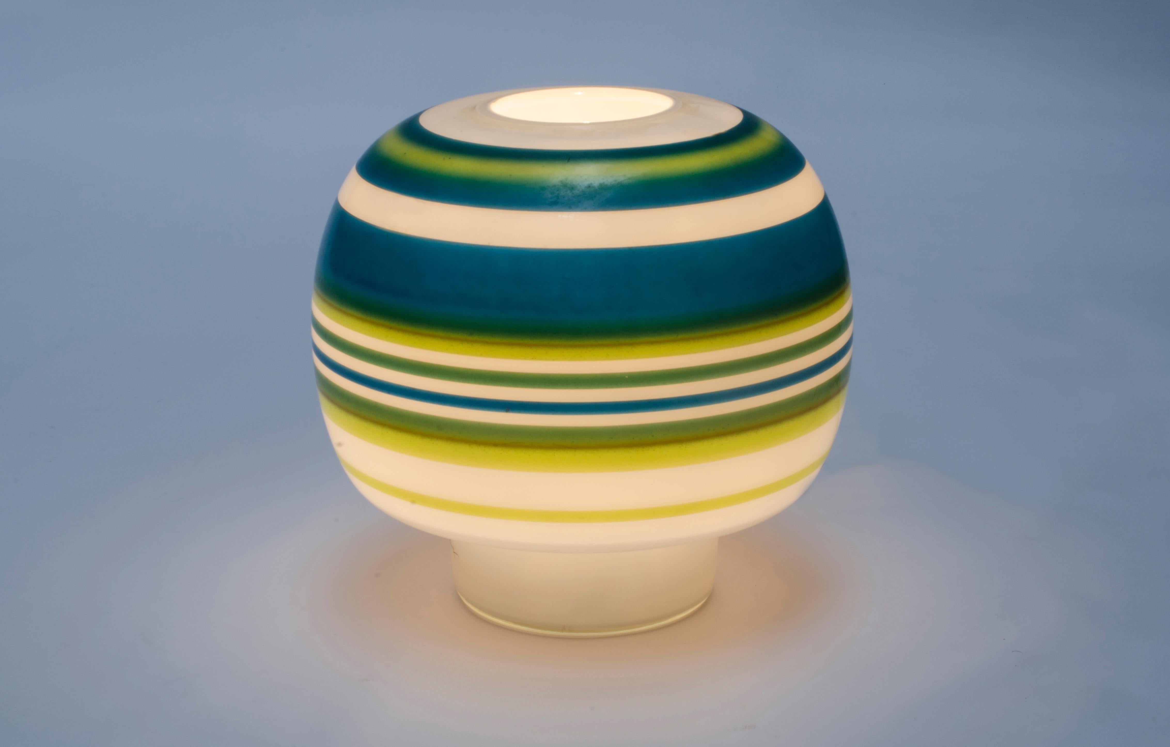 Mid-Century Modern Italian Mid-Century Glass Lamp For Sale