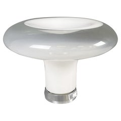 Italian mid-century glass table lamp Lesbo by Mangiarotti for Artemide, 1970s Italian mid-century glass table lamp Lesbo by Mangiarotti for Artemide, 1970s