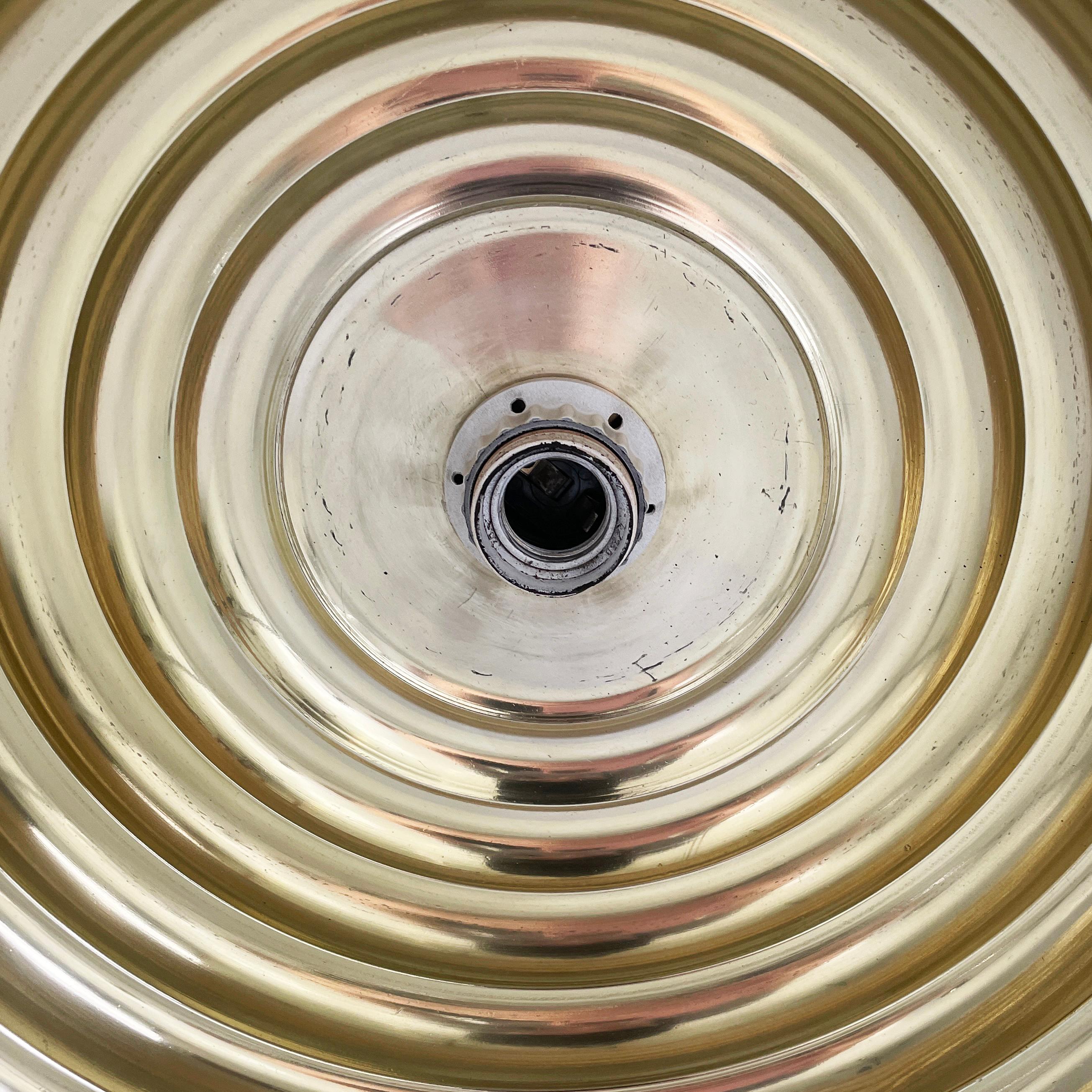 Italian mid-century gold Chandelier Splugen Brau  by Castiglioni for Flos, 1960s For Sale 6