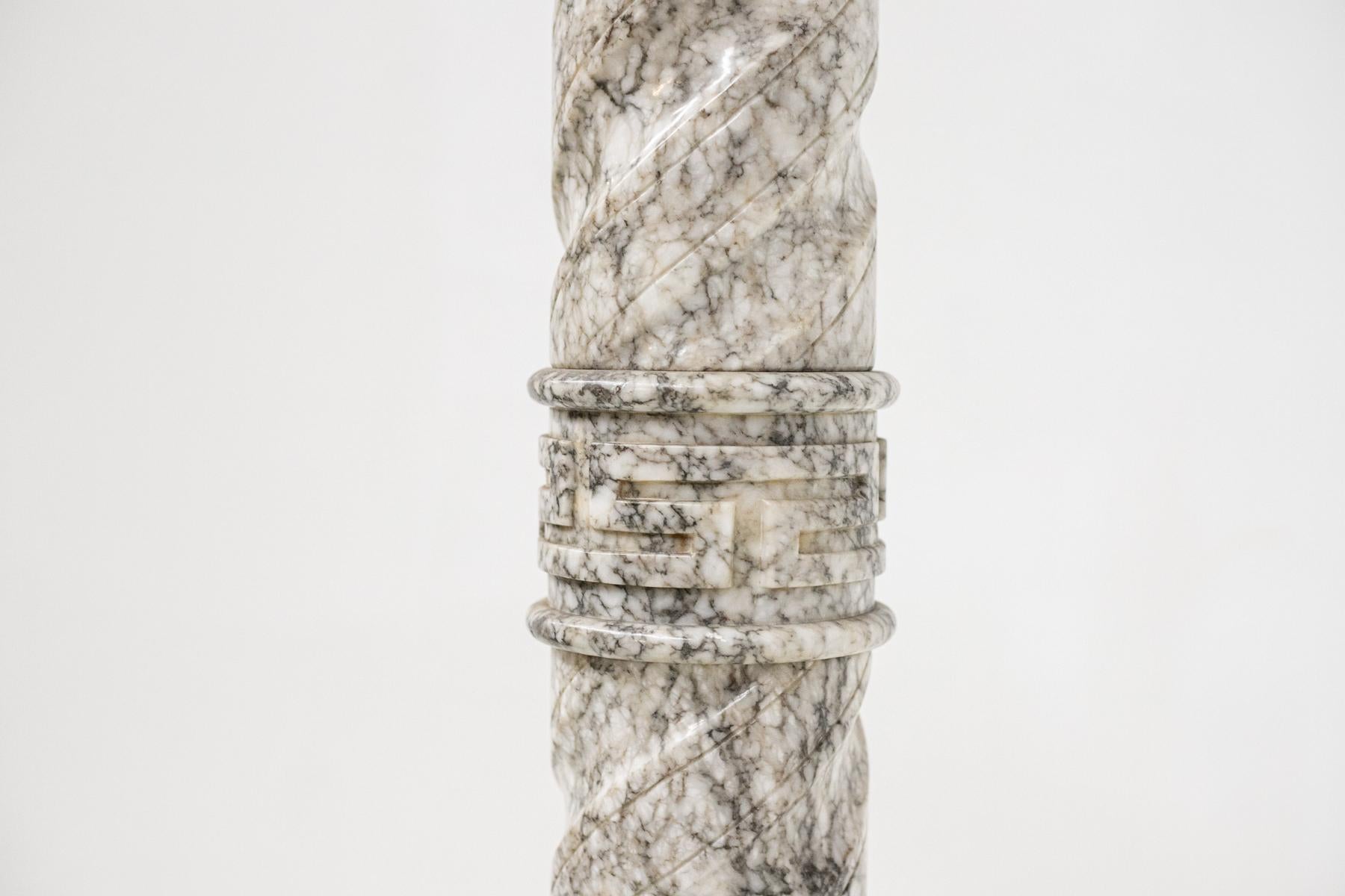 Mid-Century Modern Colonne italienne en marbre gris du milieu du siècle dernier en vente