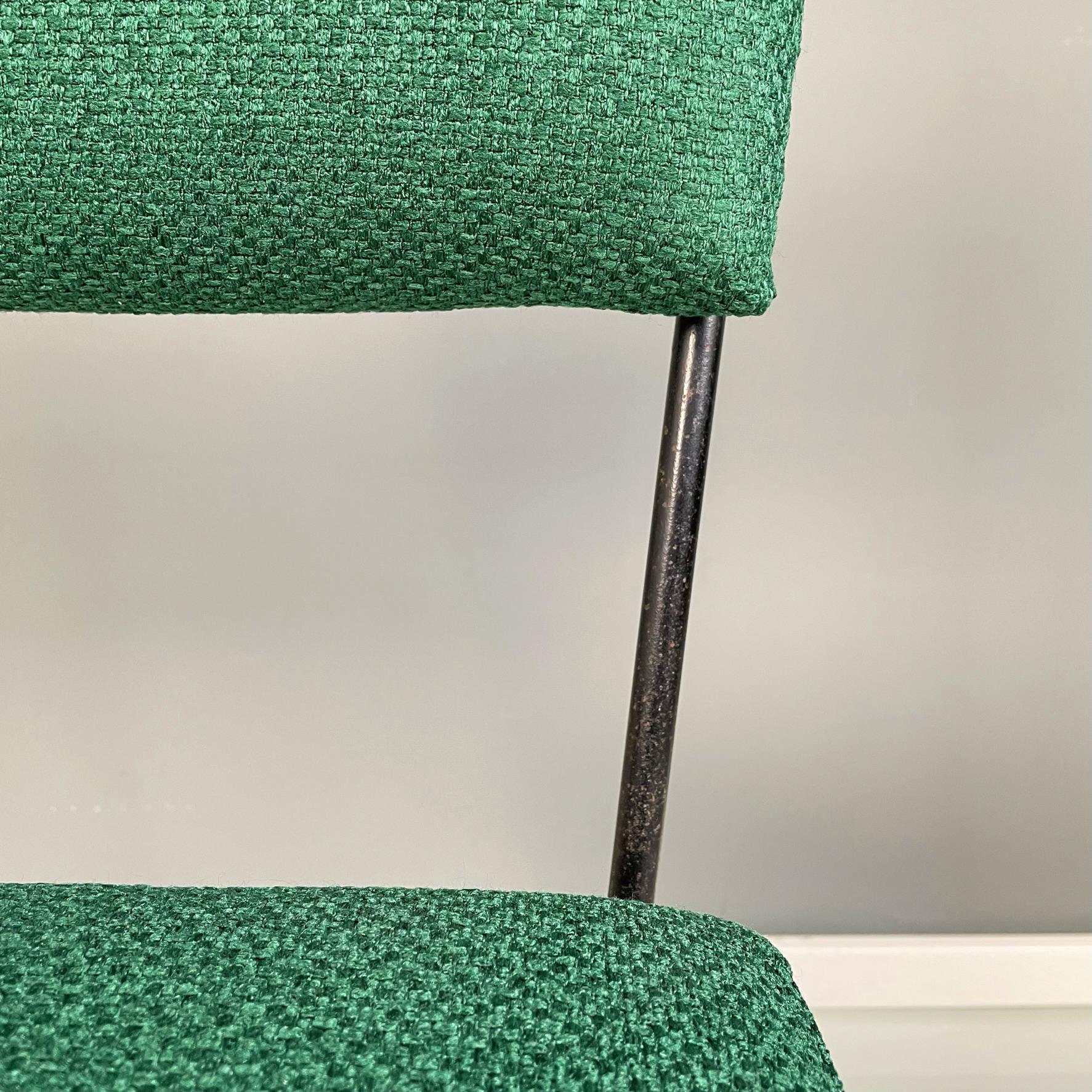Italian Mid-Century Green Fabric Chair Elettra by Studio BBPR for Arflex, 1960s For Sale 2