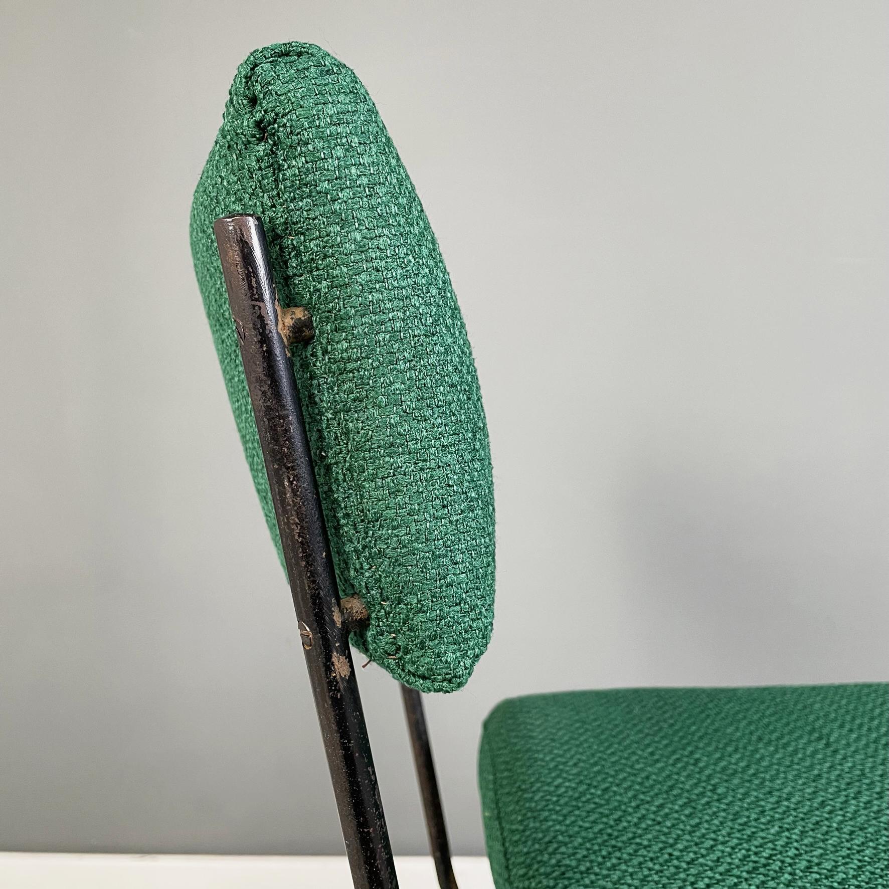 Italian Mid-Century Green Fabric Chair Elettra by Studio BBPR for Arflex, 1960s 3