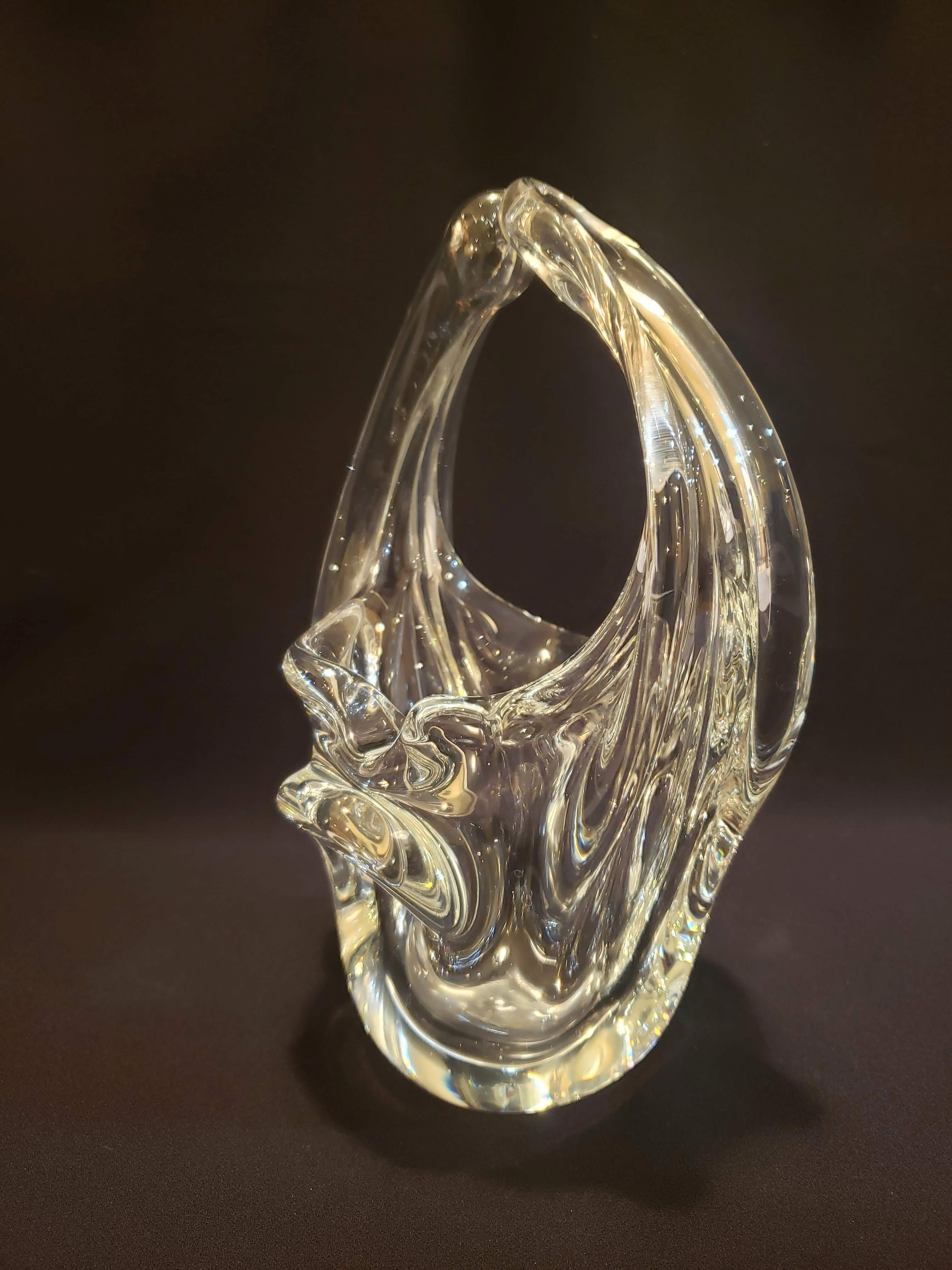 Italian Mid-Century Hand Blown Clear Glass Piece 6