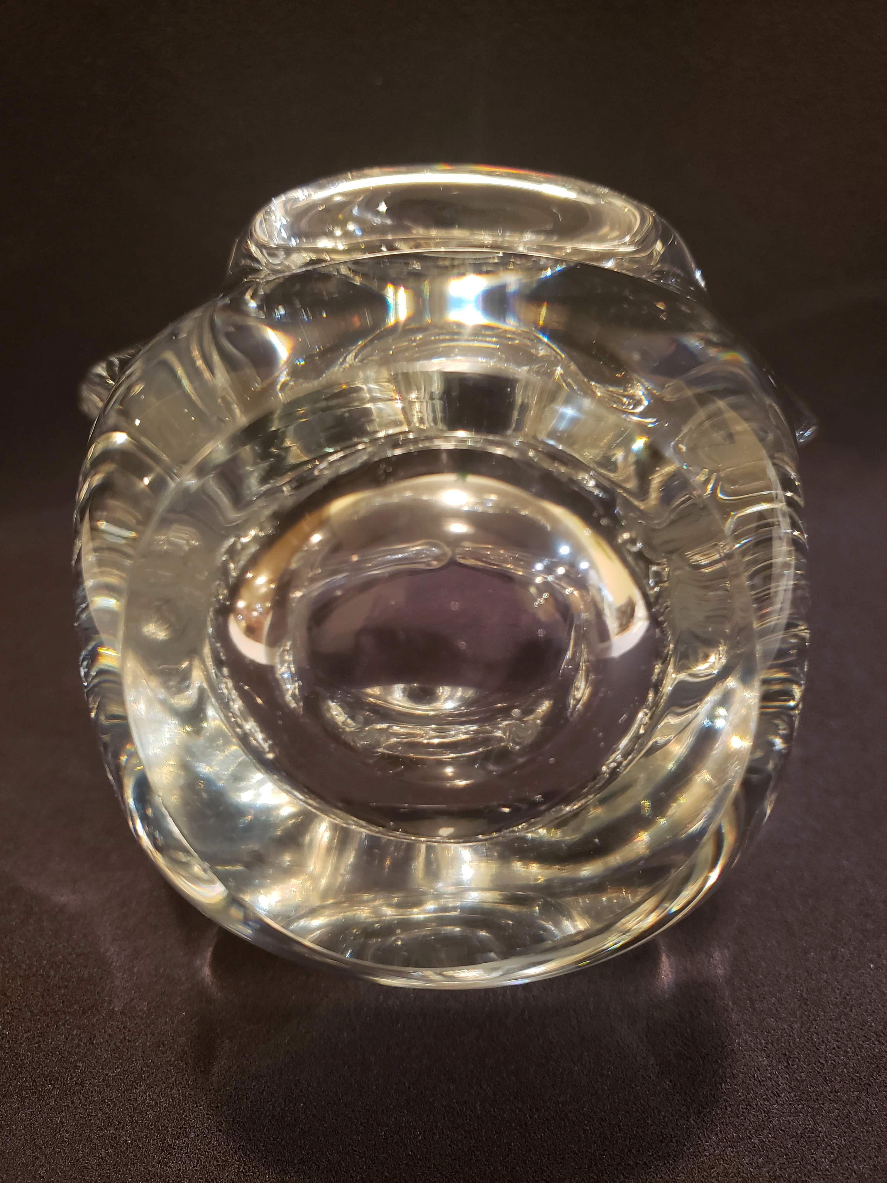Italian Mid-Century Hand Blown Clear Glass Piece 3