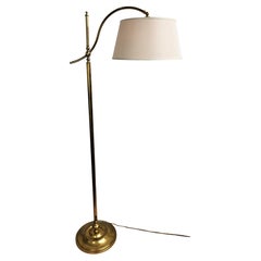Italian Mid-Century Hollywood Regency Brass Floor Lamp