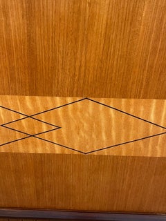 Italian Mid-Century Inlaid Six-Door Sideboard. 1960's.