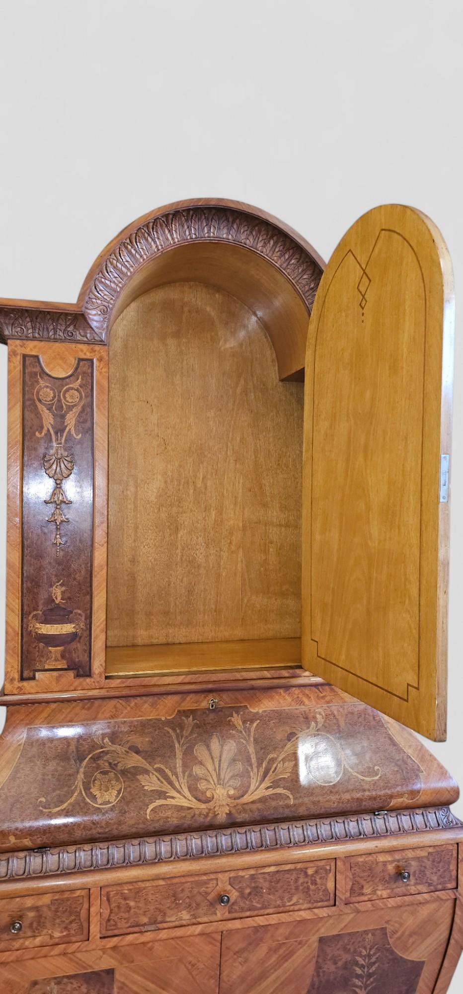 Italian Mid-Century Inlayed Sideboard or Trumeau by Cornelio Ferrandi, 1964 For Sale 3