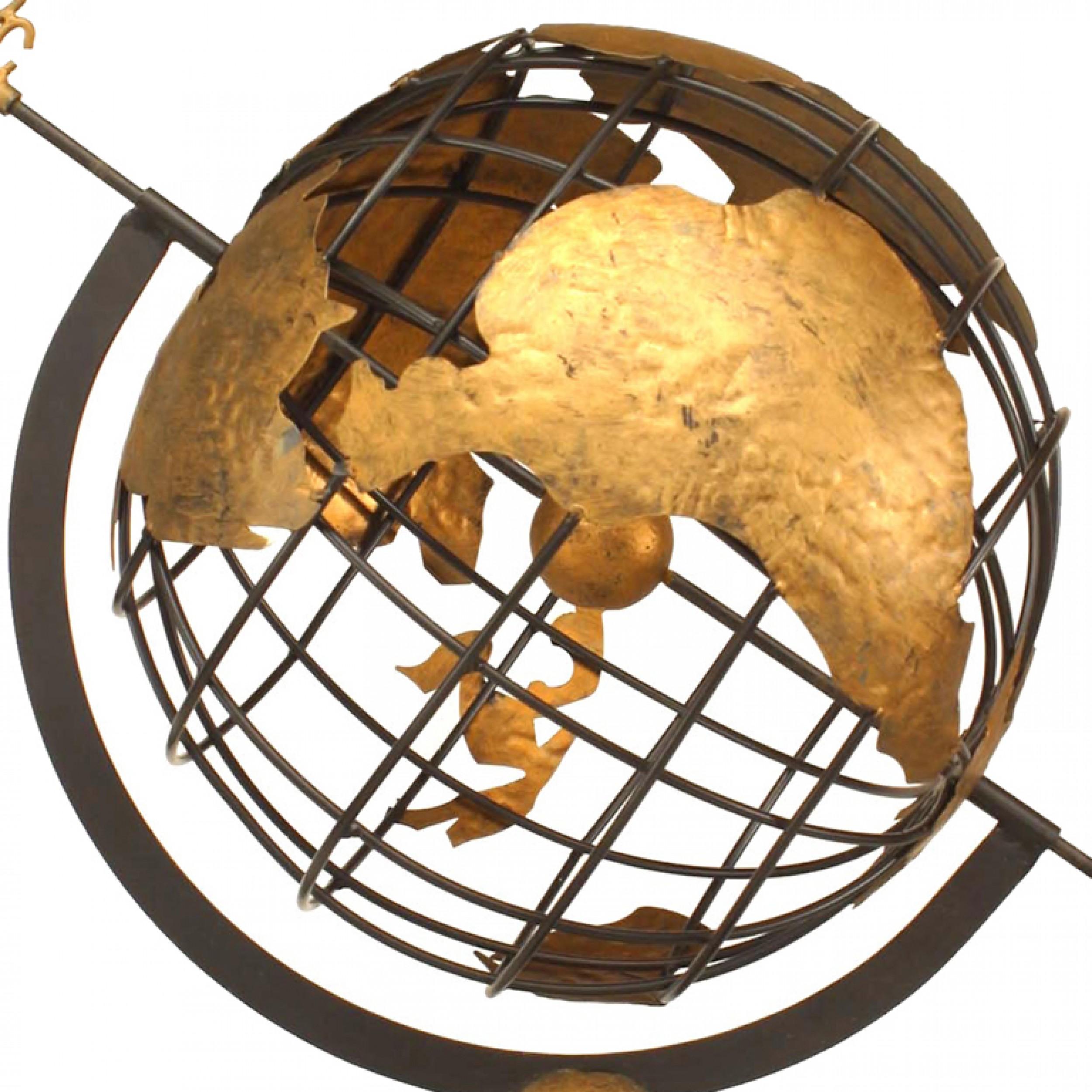 Mid-Century Modern Italian Mid-Century Iron Armillary For Sale