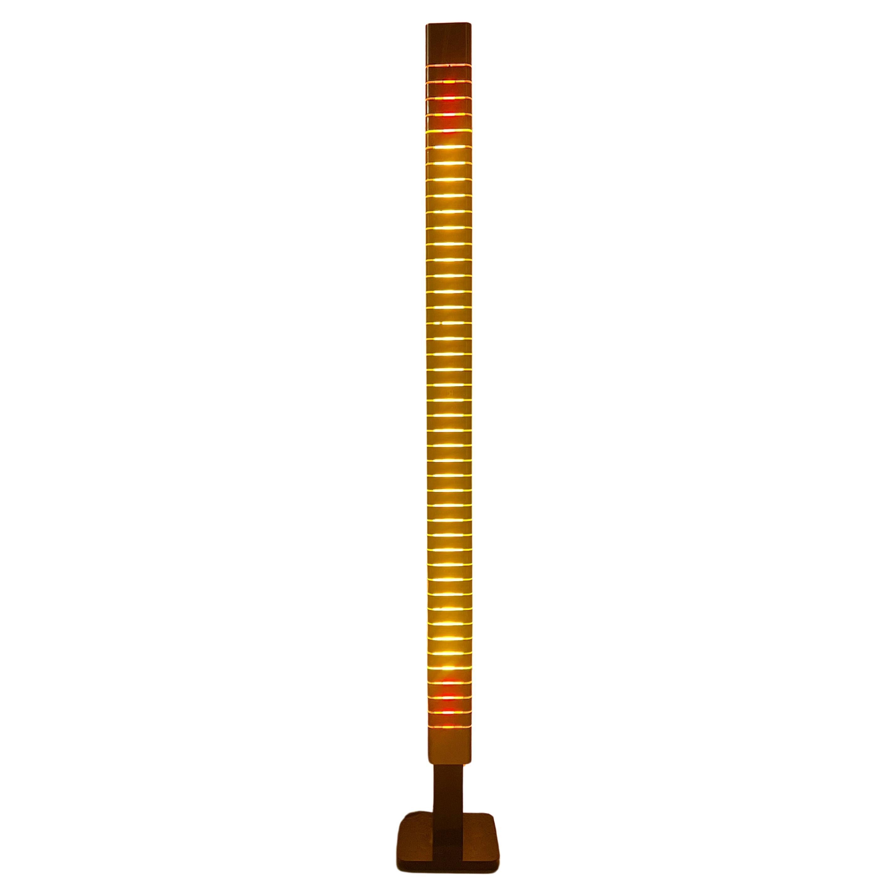 Italian Mid-Century Lamperti Floor Lamp, Sculpted in Chrome, 1960s For Sale