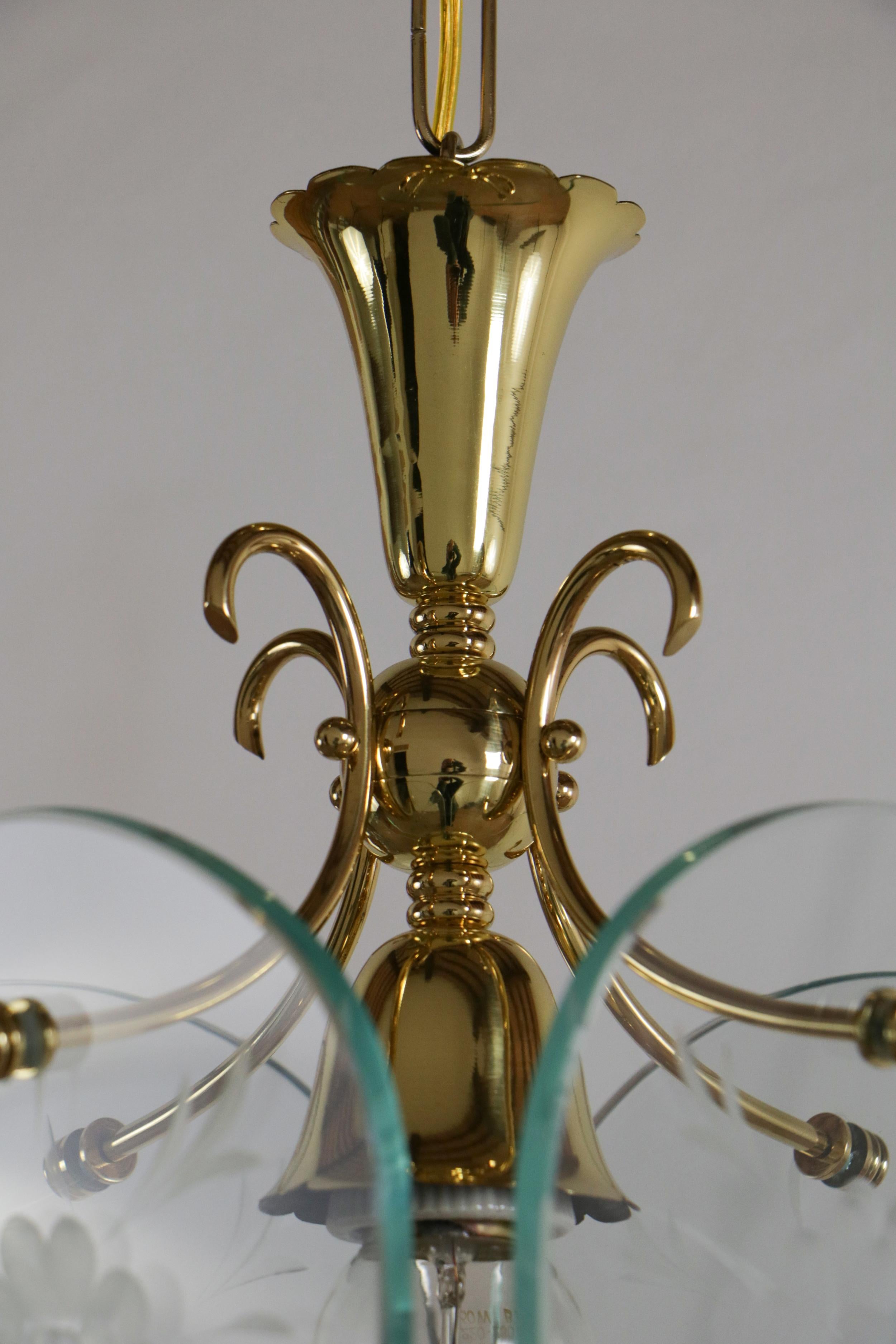 Italian Mid Century Lantern or Pendant Lamp by Pietro Chiesa for Fontana Arte For Sale 6