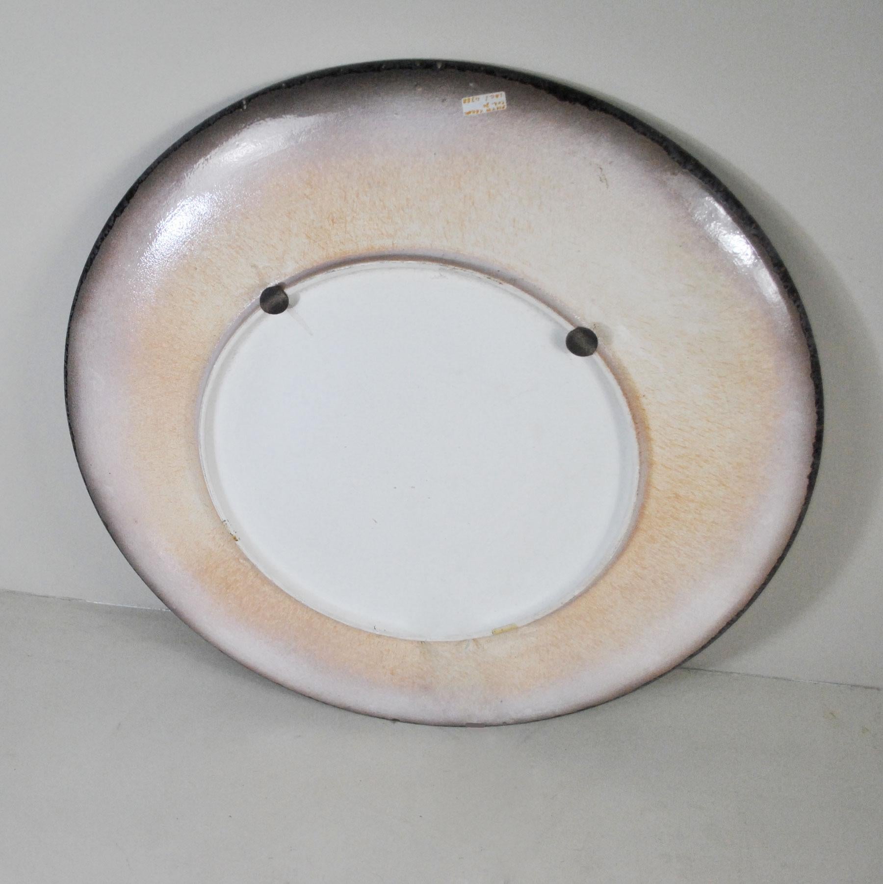Italian Midcentury Large Ornamental Plate Centerpiece from the 1970s For Sale 2