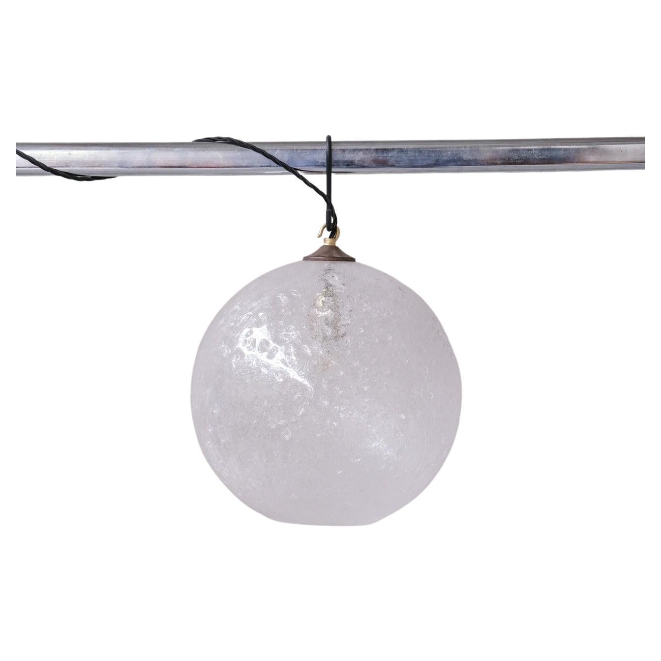 Italian Mid-Century 'Lava' Murano Glass Pendant Light (9 available) For Sale