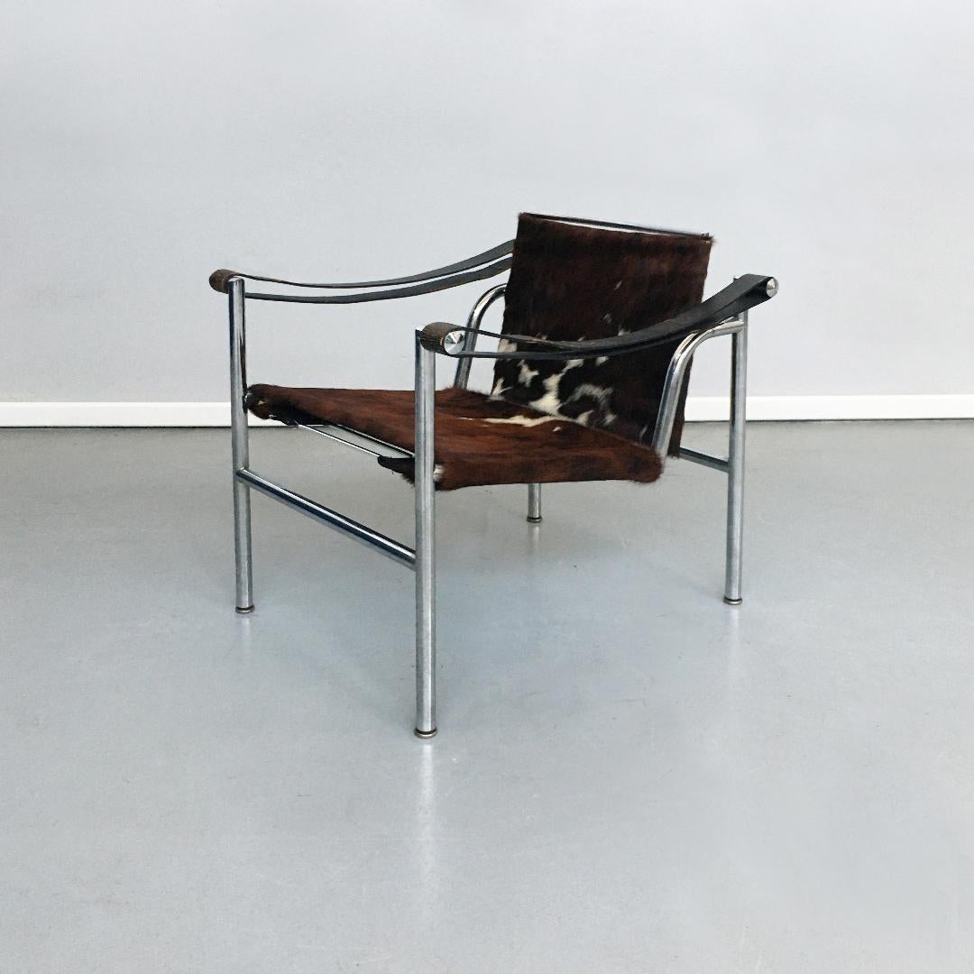 Italian Midcentury LC1 Armchair by Le Corbusier for Cassina, 1929 In Good Condition In MIlano, IT