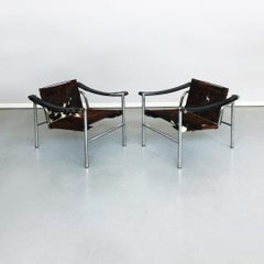 Italian Midcentury LC1 Armchairs by Le Corbusier for Cassina, 1929