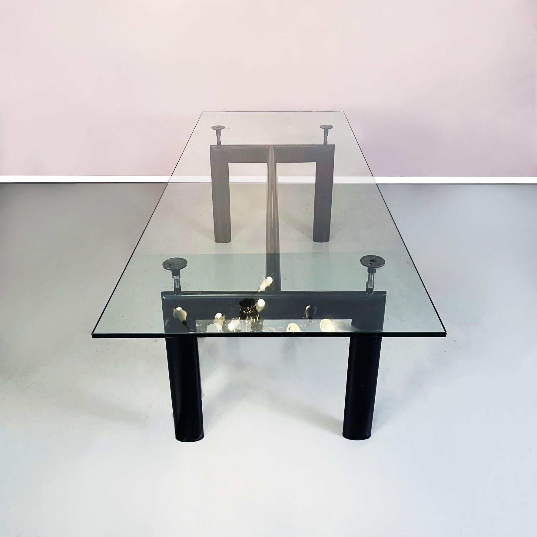 Painted Italian Mid-Century LC6 Table Le Corbusier, Jeanneret, Perriand Cassina, 1980s