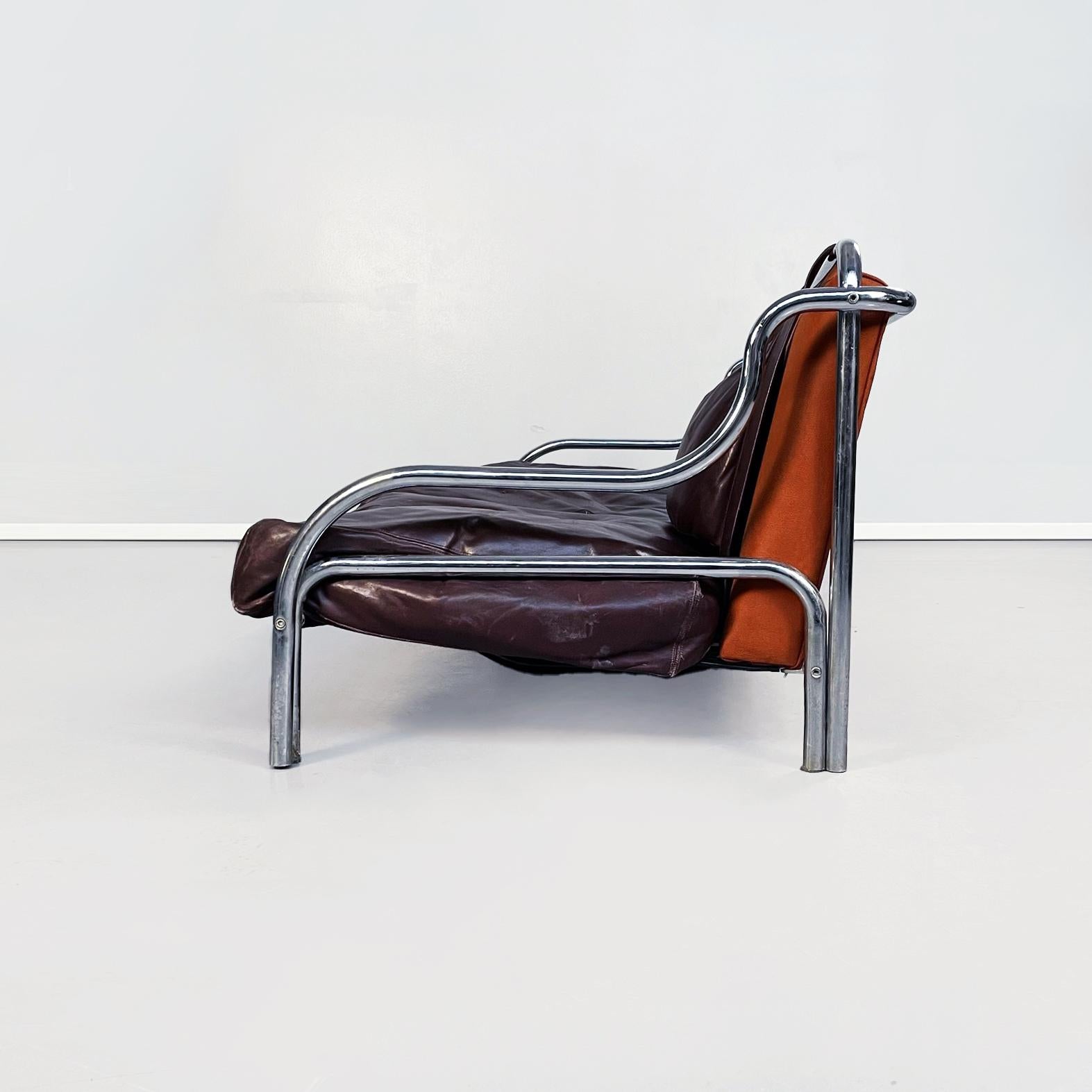 Mid-Century moderno Divano Stringa in pelle di Gae Aulenti per Poltronova, 1965