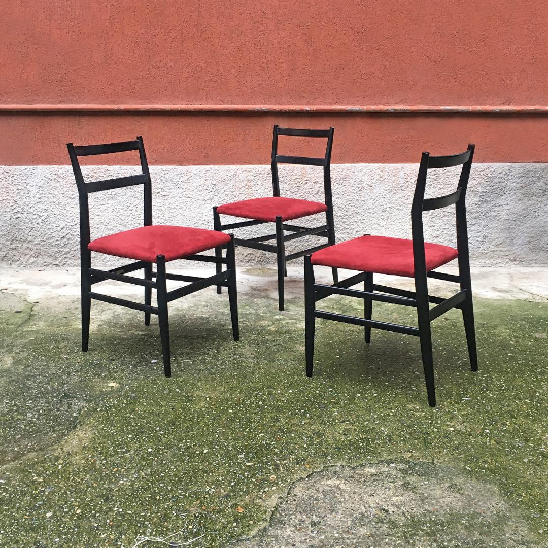 Mid-Century Modern Italian Midcentury Leggera Chairs by Gio Ponti for Cassina, 1951