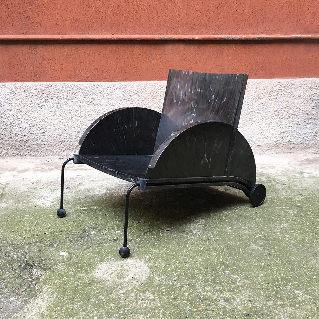 Late 20th Century Italian Midcentury Armchair by Anna Castelli Ferreri for Kartell, 1980s For Sale