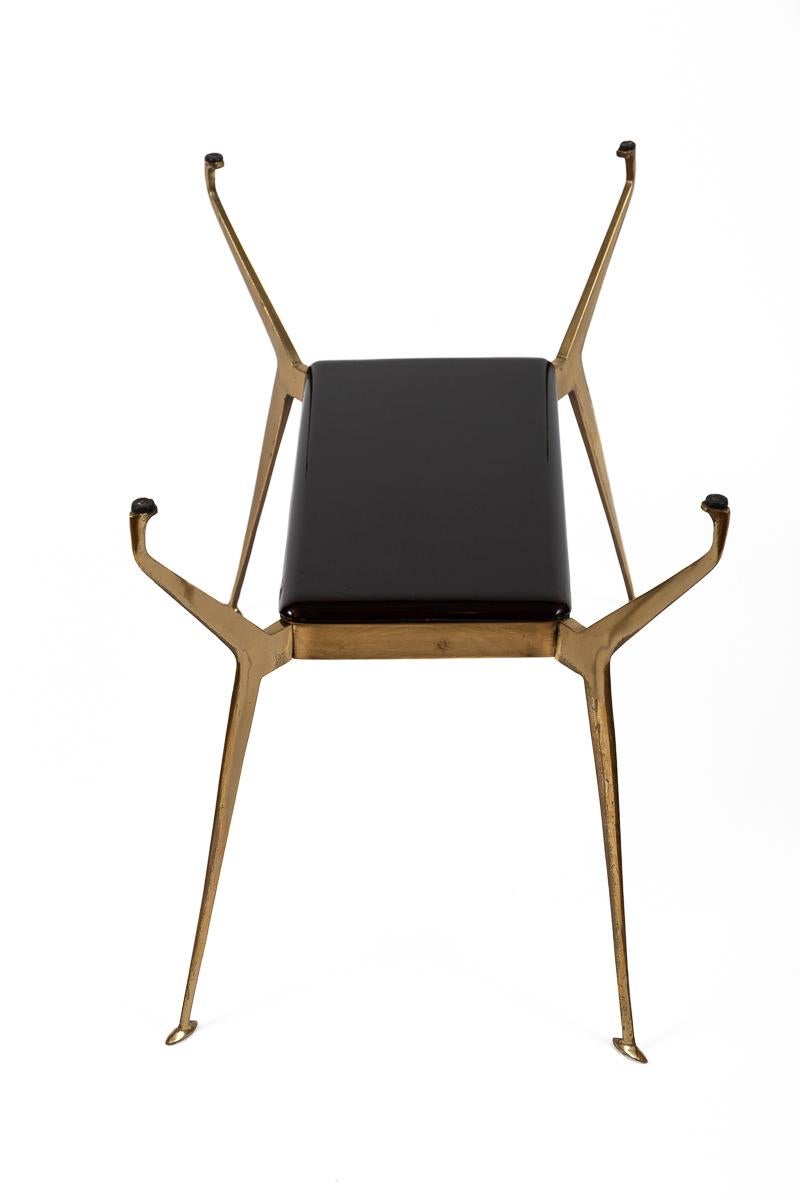 Mesa baja italiana de latón de mediados de siglo de Cesare Lacca en venta 3