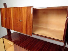 Mueble alto italiano de madera de macasar de mediados de siglo, de Vittorio Dassi
