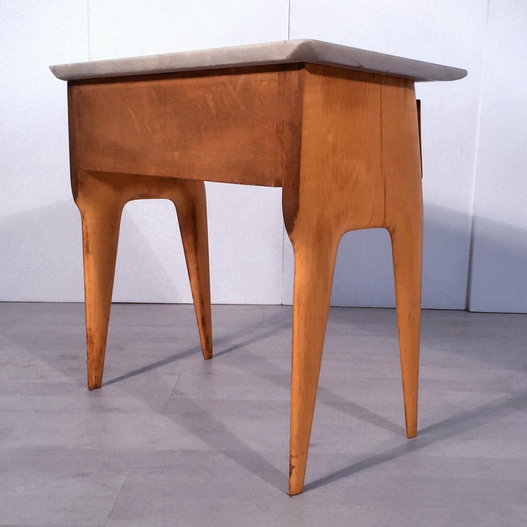 Italian Mid-Century Maple Bedside Tables or Nightstand by Cantù, 1950s