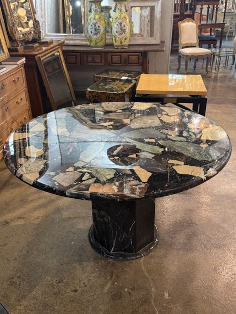 Table centrale italienne en marbre du milieu du siècle Bon état - En vente à Dallas, TX